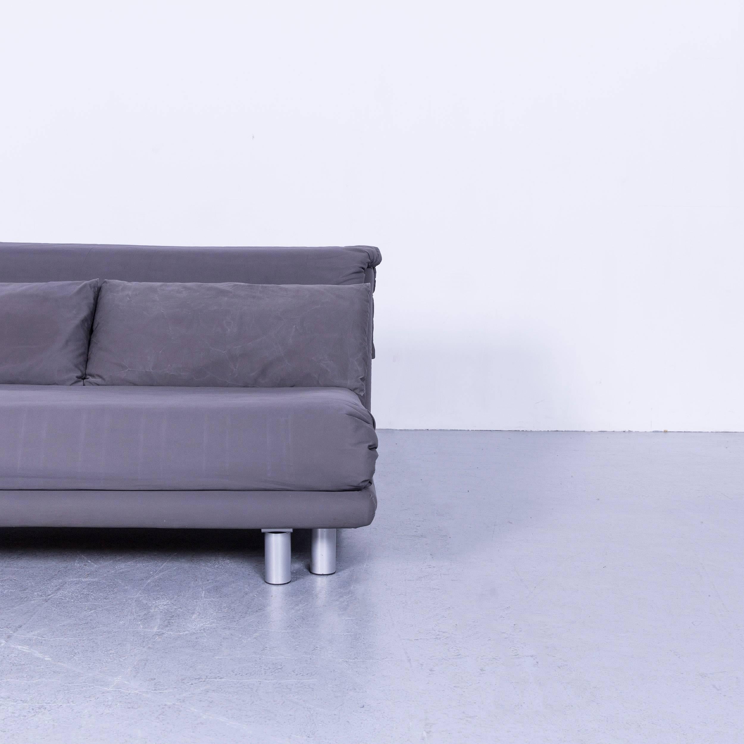 Contemporary Ligne Roset Multi Designer Fabric Bed-Sofa Grey Two-Seat
