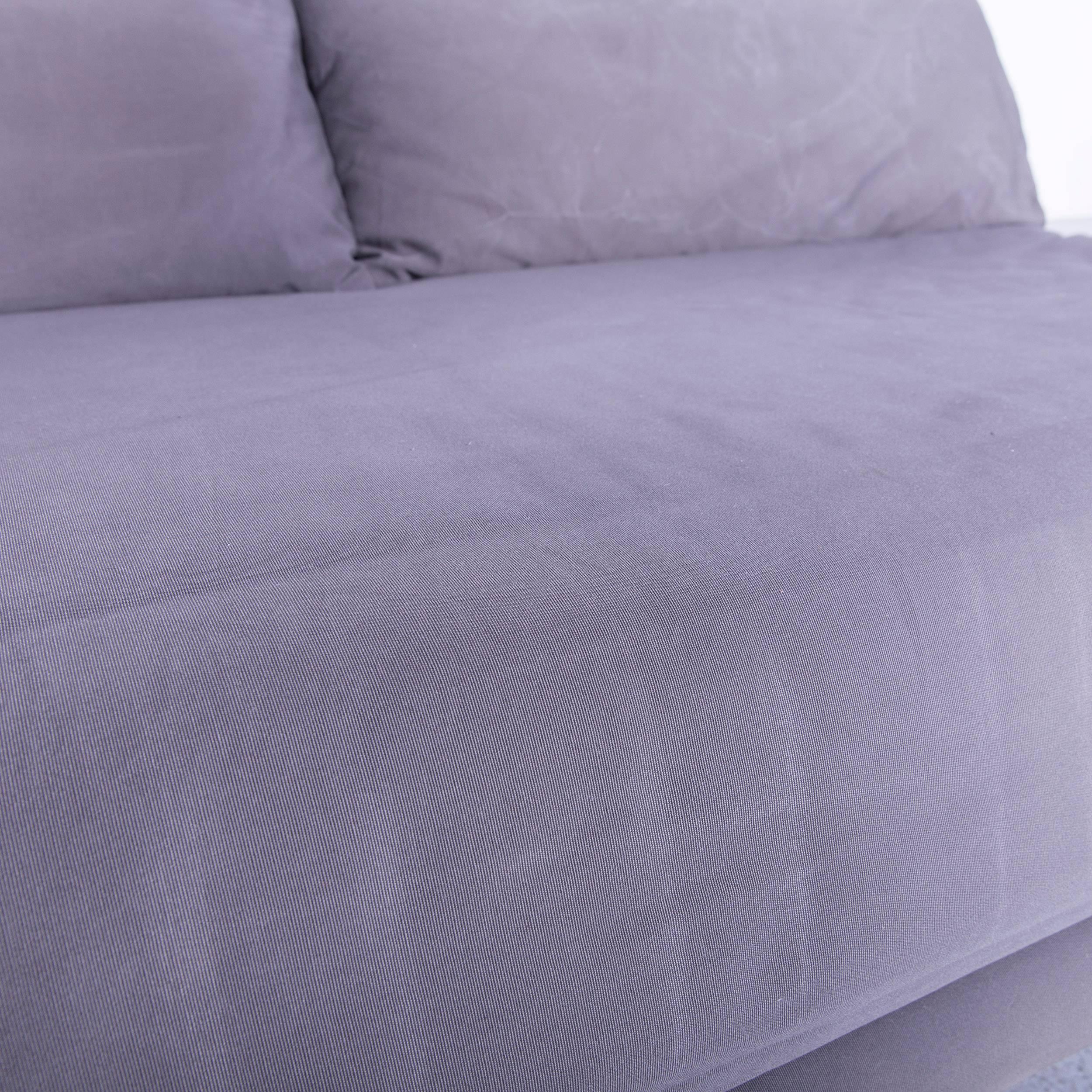 Ligne Roset Multi Designer Fabric Bed-Sofa Grey Two-Seat 1