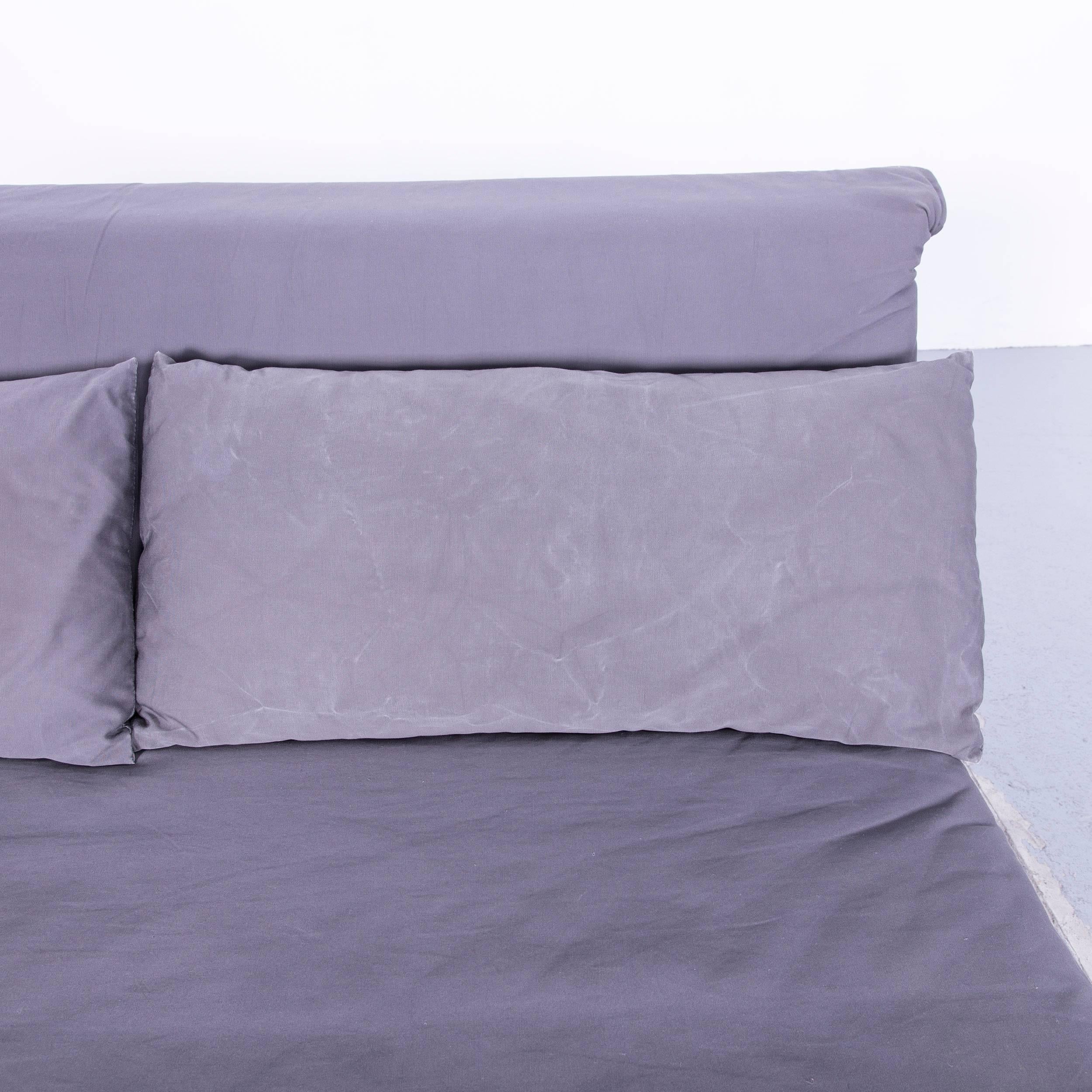 Ligne Roset Multi Designer Fabric Bed-Sofa Grey Two-Seat 2