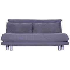 Ligne Roset Multi Designer Fabric Bed-Sofa Grey Two-Seat