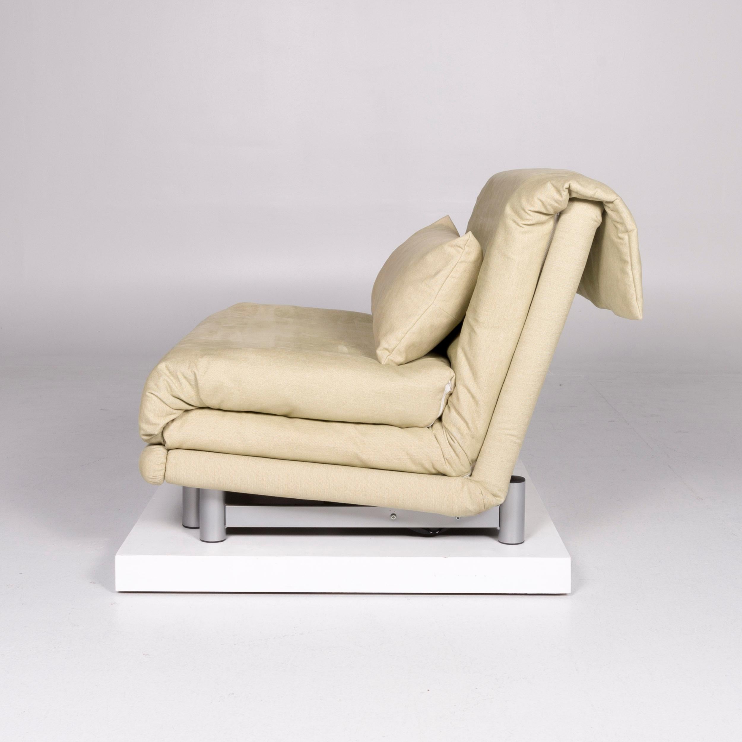 Ligne Roset Multy Designer Stoff-Sessel Beige Liege im Angebot 4
