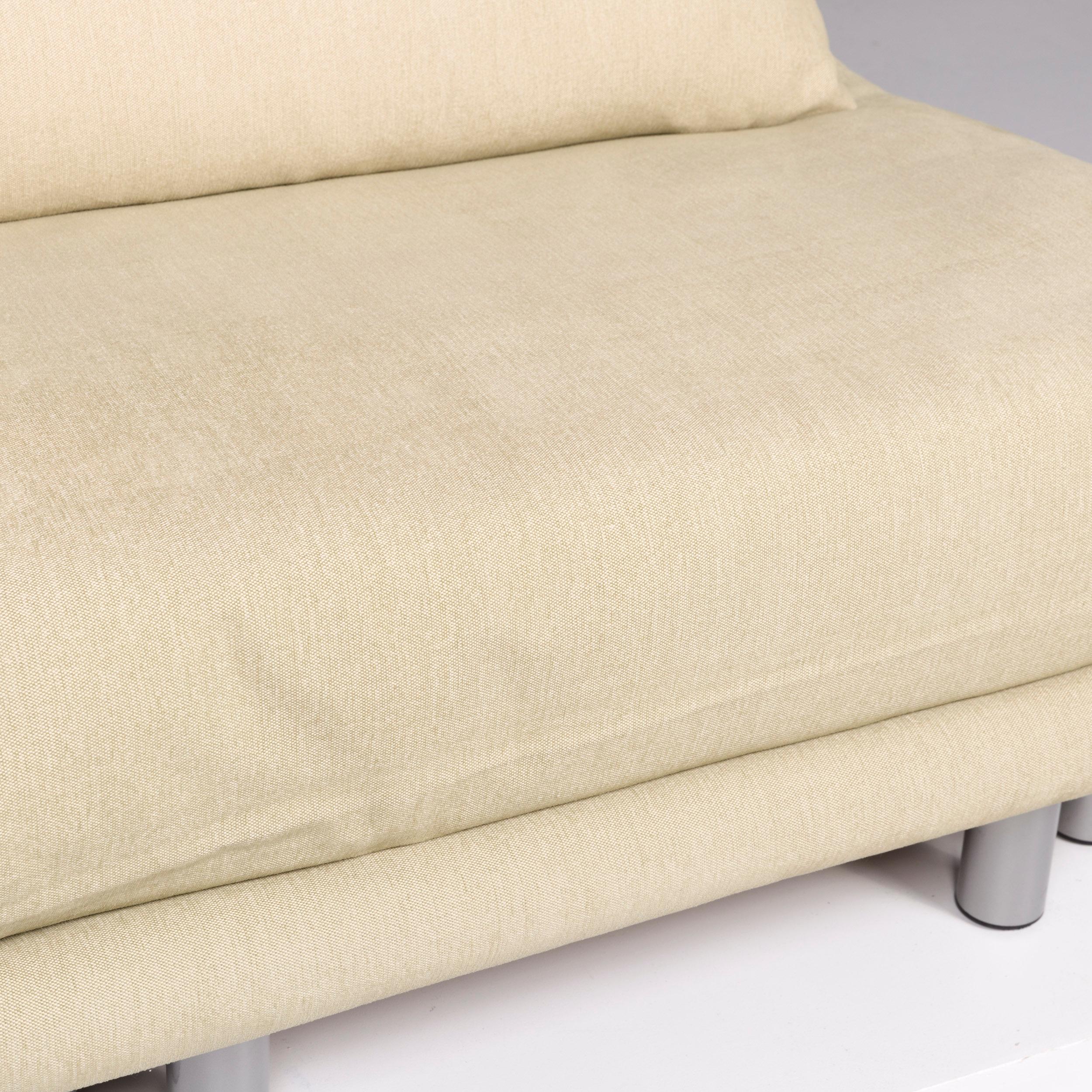 Modern Ligne Roset Multy Designer Stoff Sessel Beige Liege For Sale