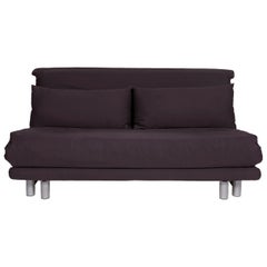 Ligne Roset Multy Stoff-Sofabett Anthrazit Sofa Sleeping Function Couch