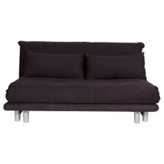 Ligne Roset Multy Fabric Sofa Bed Black Sofa Two-Seat Sleep Function Function