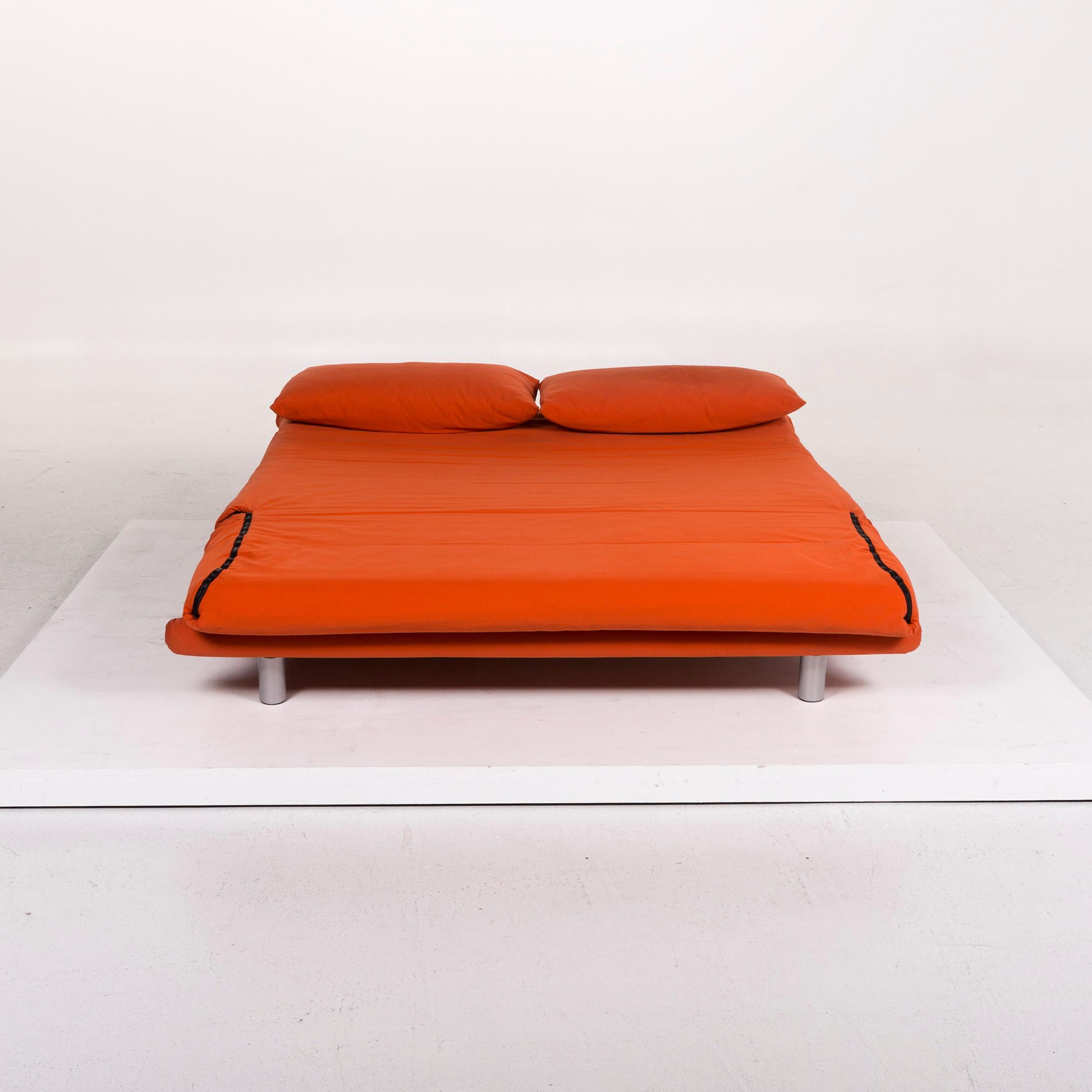 We bring to you a Ligne Roset multy fabric sofa bed orange sofa two-seat sleep function.

 

 Product measurements in centimeters:
 

Depth 101
Width 165
Height 81
Seat-height 41
Seat-depth 66
Seat-width 165
Back-height 40.
   