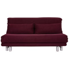 Ligne Roset Multy Fabric Sofa Bed Purple Sofa Sleep Function Couch