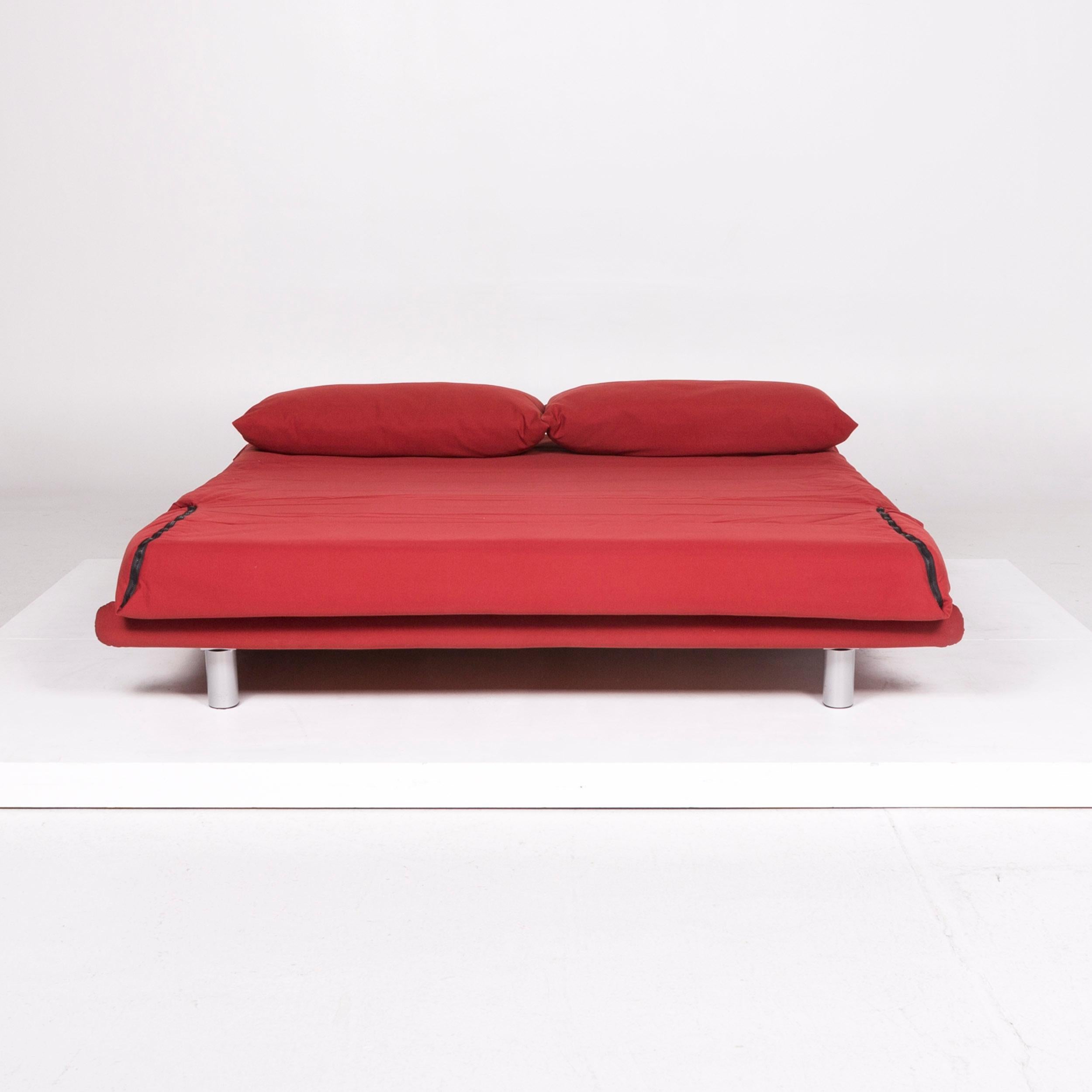 red sofa bed