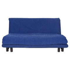 Ligne Roset Multy Fabric Sofa Blue Sofa Bed Sleep Function Couch