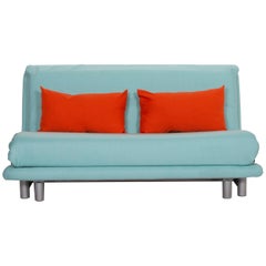 Ligne Roset Multy Fabric Sofa Blue Three-Seat Sleeping Function