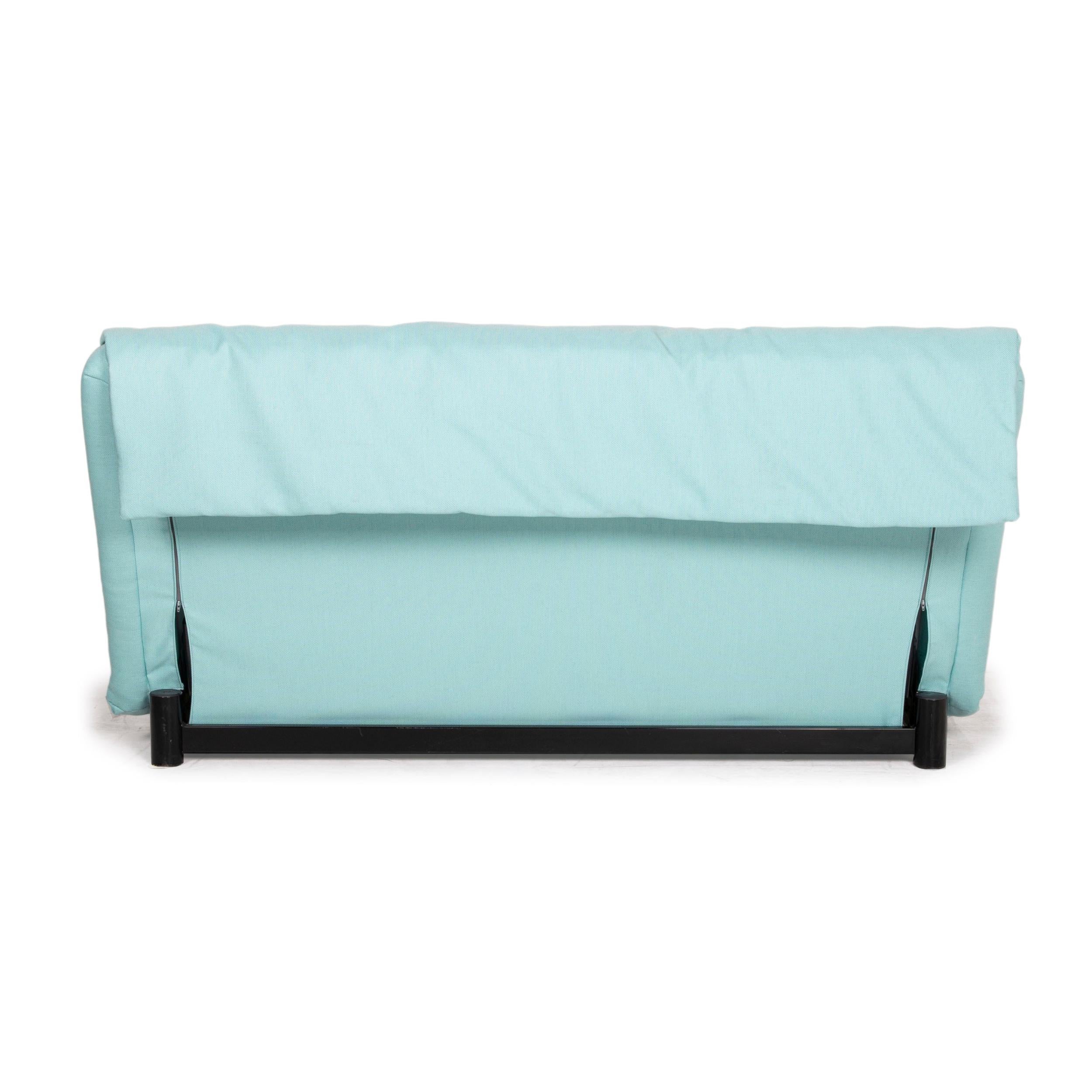 Ligne Roset Multy Fabric Sofa Blue Three-Seater Sleeping Function New Cover 4