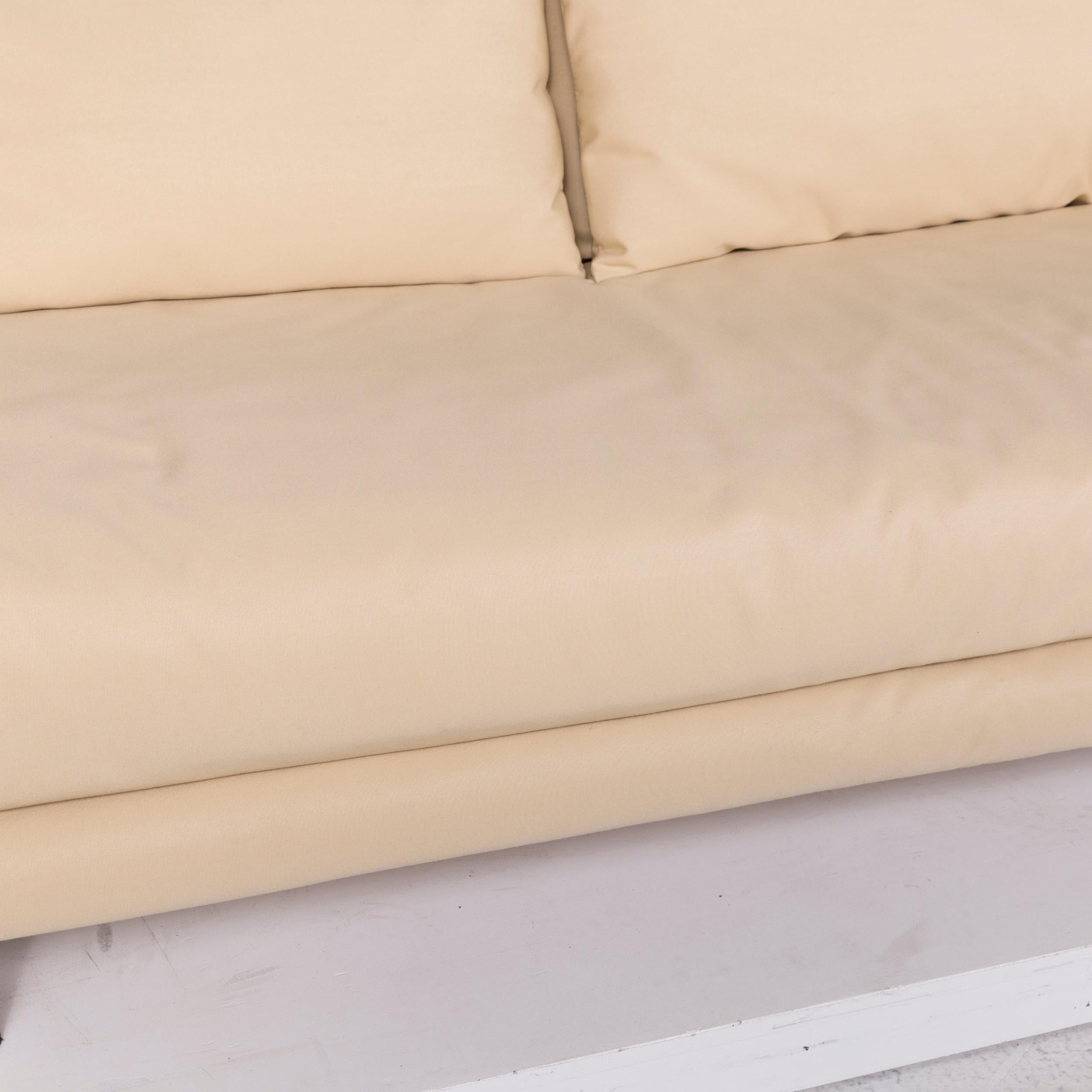 We bring to you a ligne roset multy fabric sofa cream two-seat sofa bed.
 
 

 Product measurements in centimeters:
 

Depth 104
Width 189
Height 81
Seat-height 42
Rest-height 56
Seat-depth 52
Seat-width 120
Back-height 43.