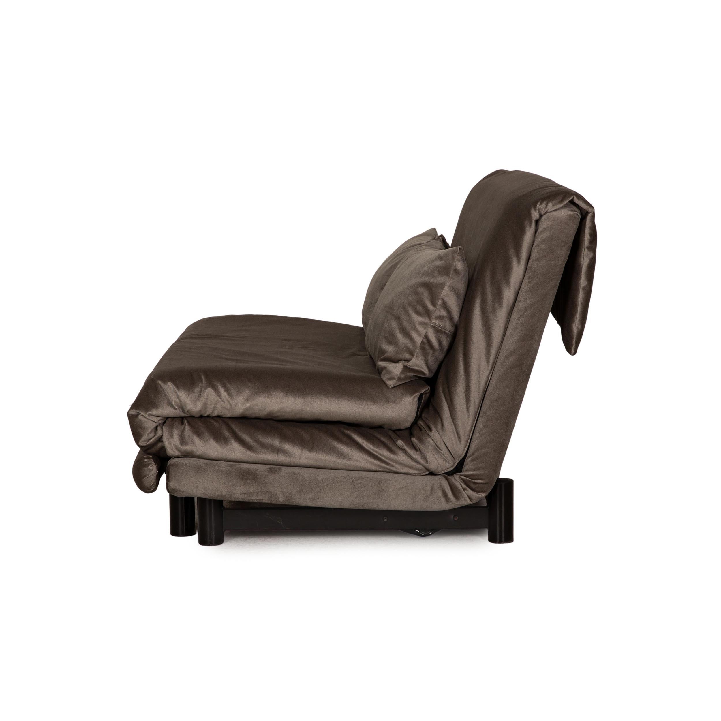 Ligne Roset Multy Fabric Sofa Gray Couch Function Sofa Bed For Sale 1