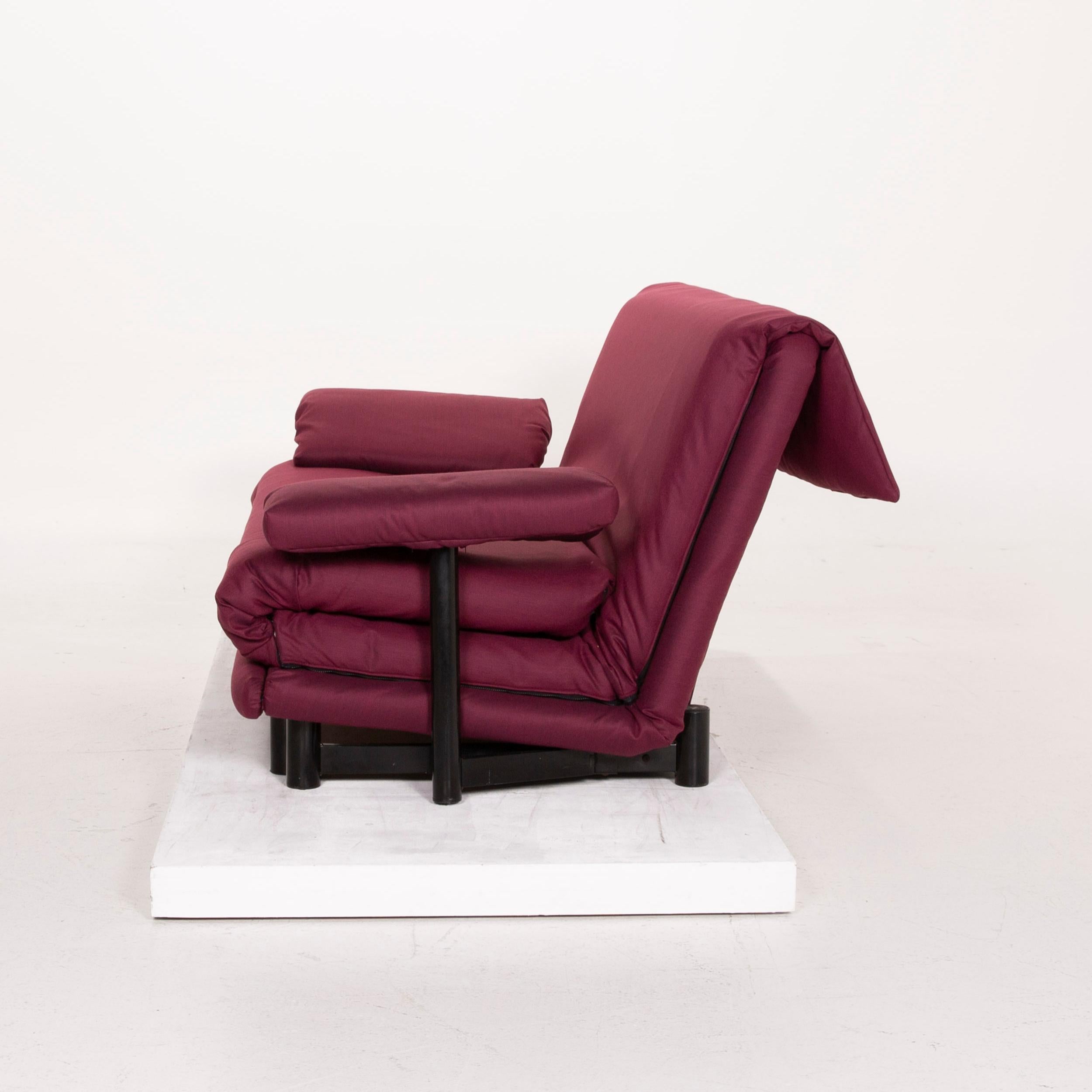 Ligne Roset Multy Fabric Sofa Purple Three-Seat Sleeping Function For Sale 5