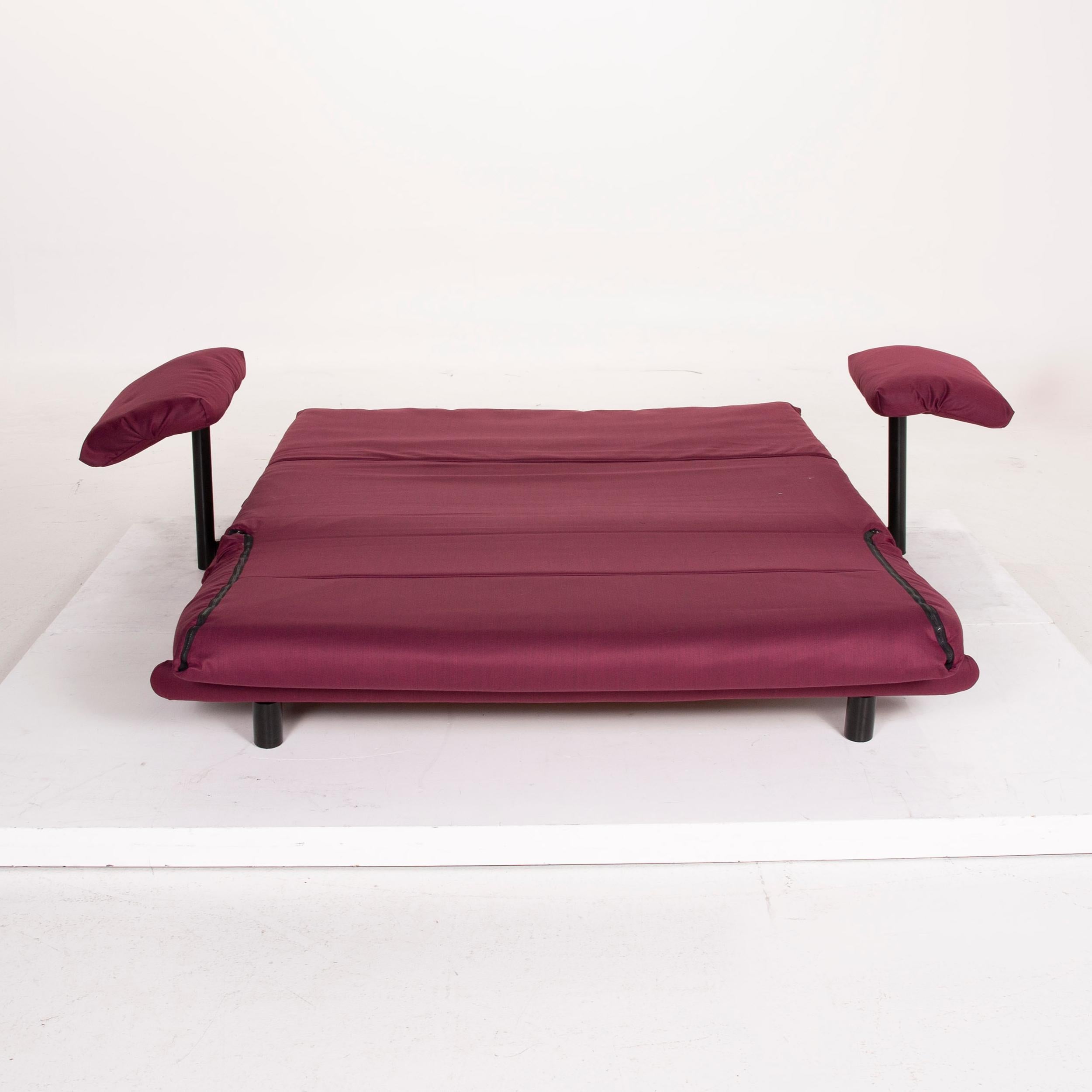 Ligne Roset Multy Fabric Sofa Purple Three-Seat Sleeping Function For Sale 1