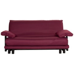 Ligne Roset Multy Fabric Sofa Purple Three-Seat Sleeping Function