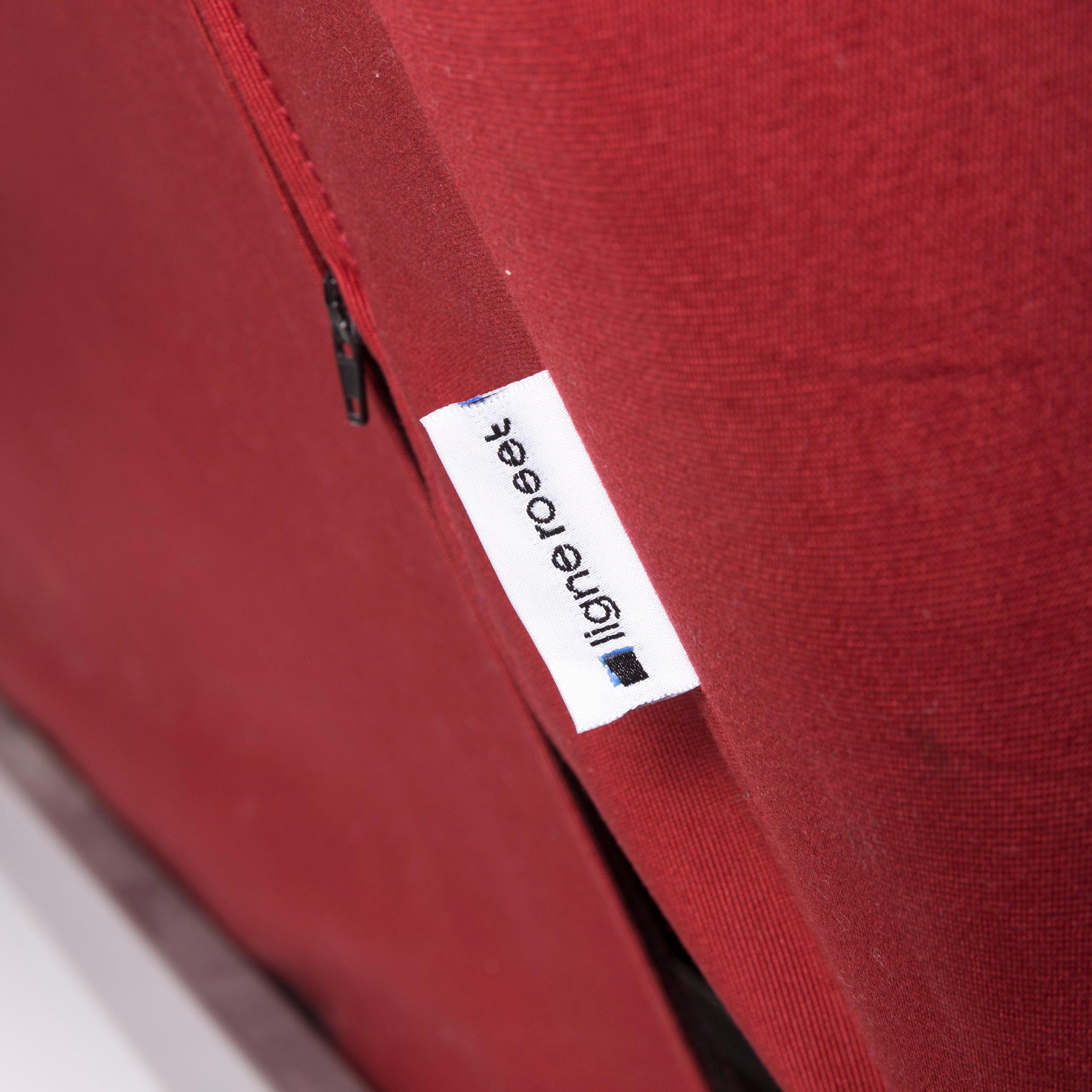 Ligne Roset Multy Fabric Sofa Red Two-Seat Sleeping Function 1