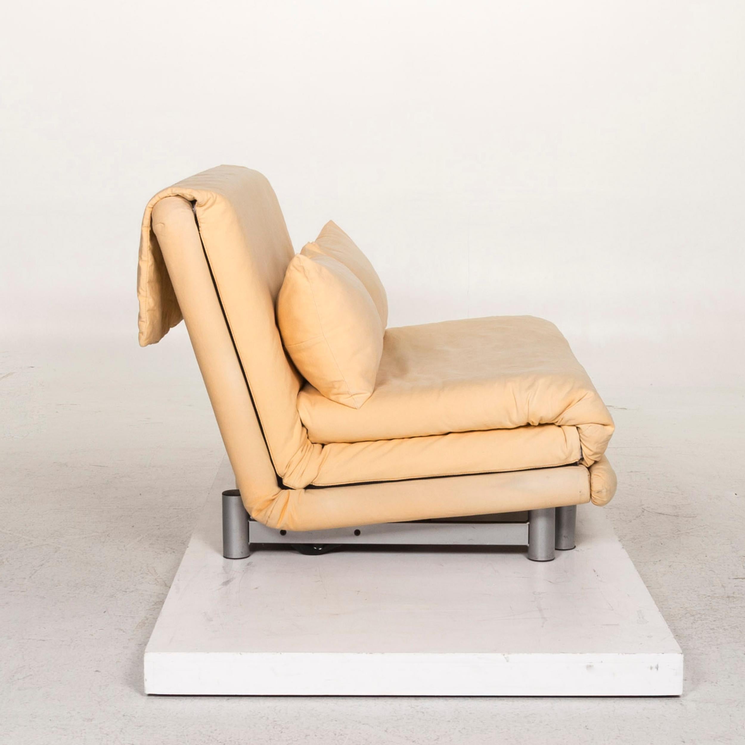 Ligne Roset Multy Fabric Sofa Yellow Two-Seat 1.5-Seat Sleep Function 5