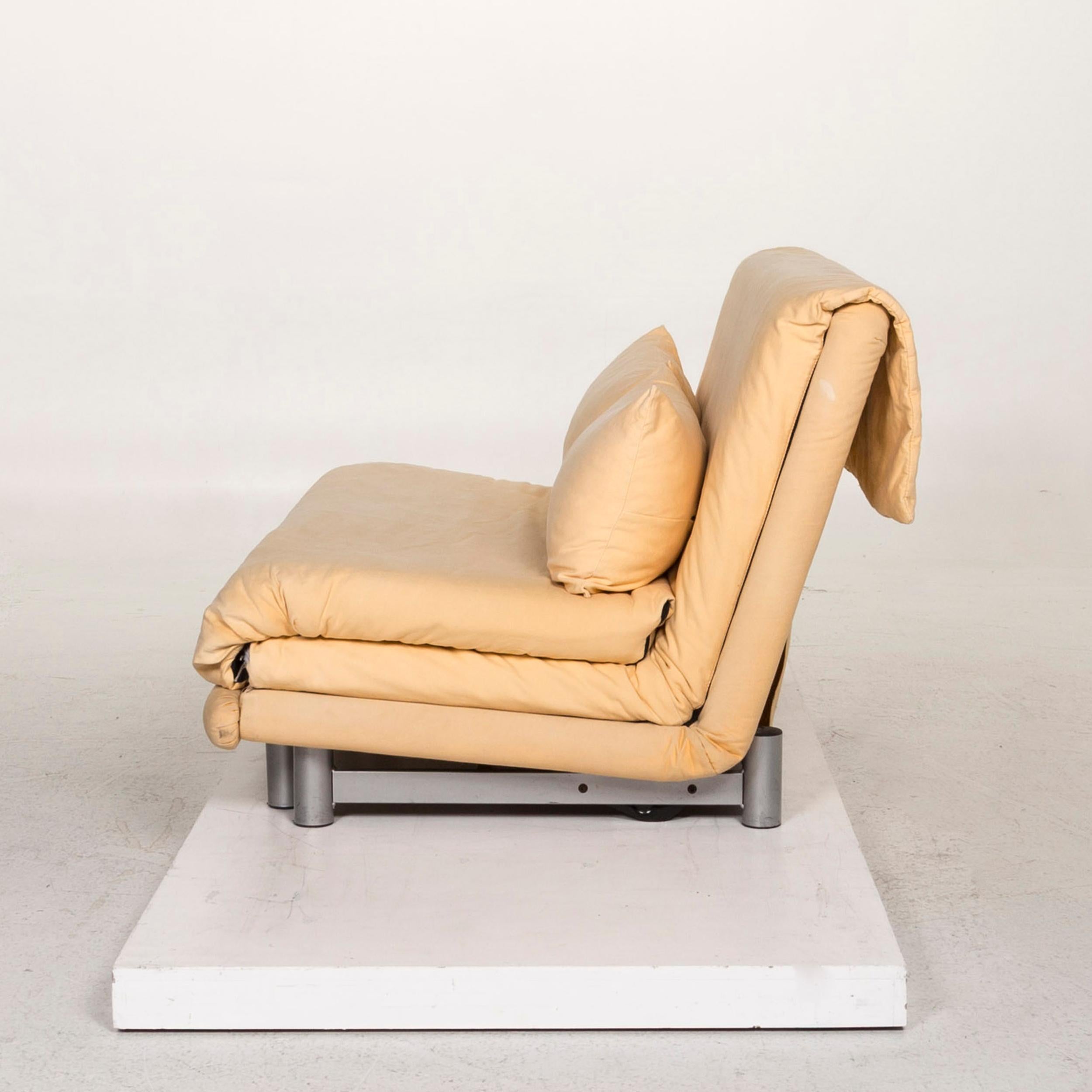 Ligne Roset Multy Fabric Sofa Yellow Two-Seat 1.5-Seat Sleep Function 7