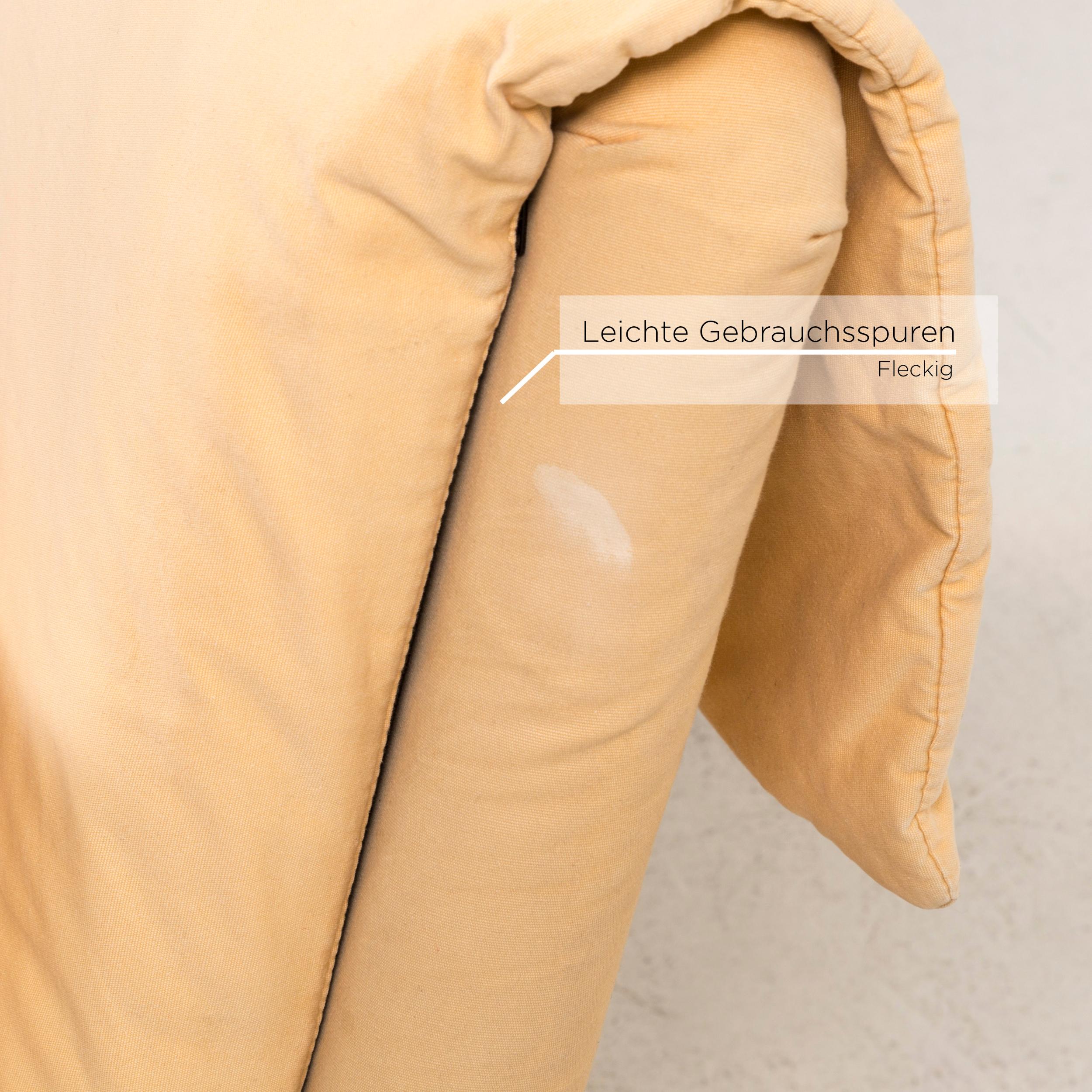 French Ligne Roset Multy Fabric Sofa Yellow Two-Seat 1.5-Seat Sleep Function