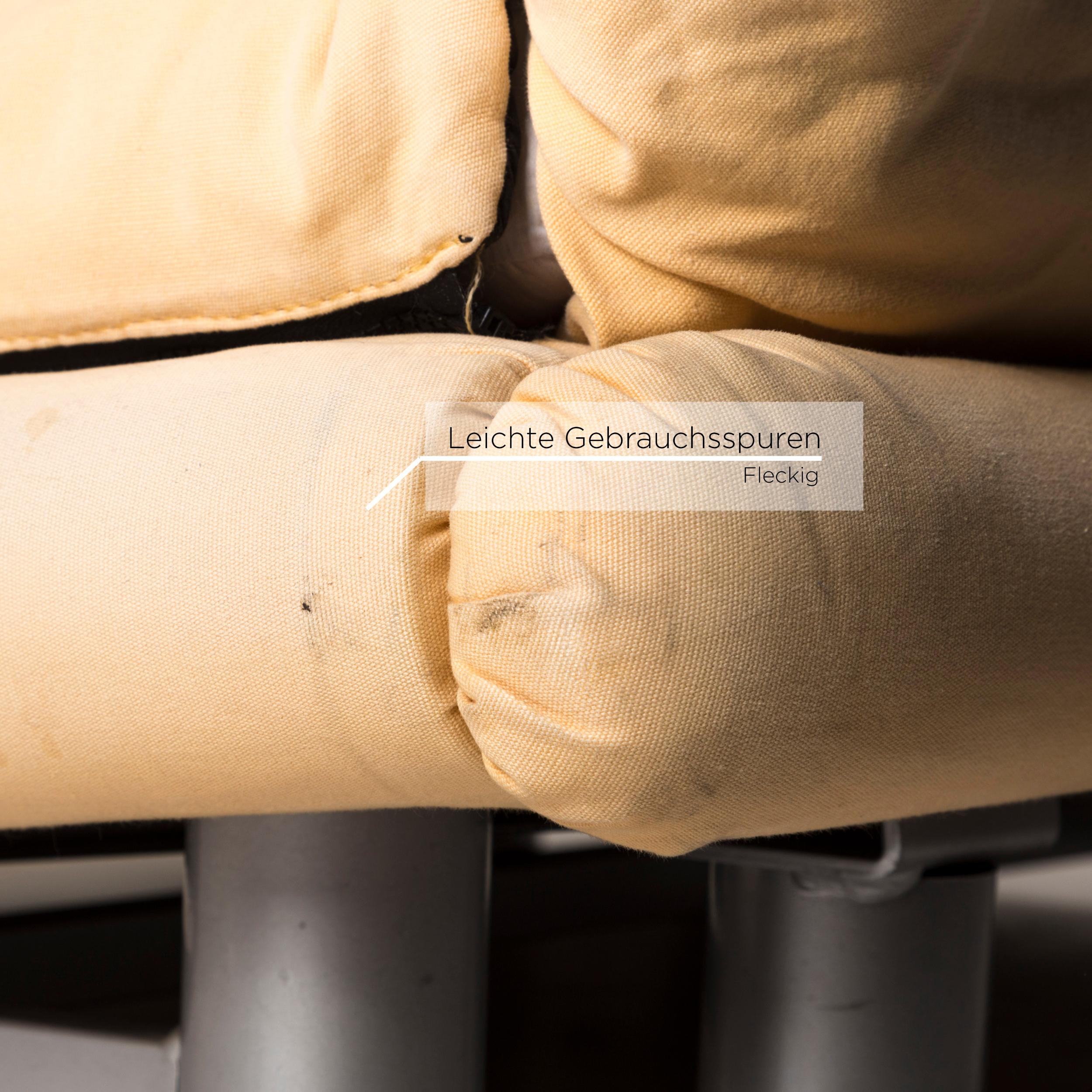 Contemporary Ligne Roset Multy Fabric Sofa Yellow Two-Seat 1.5-Seat Sleep Function