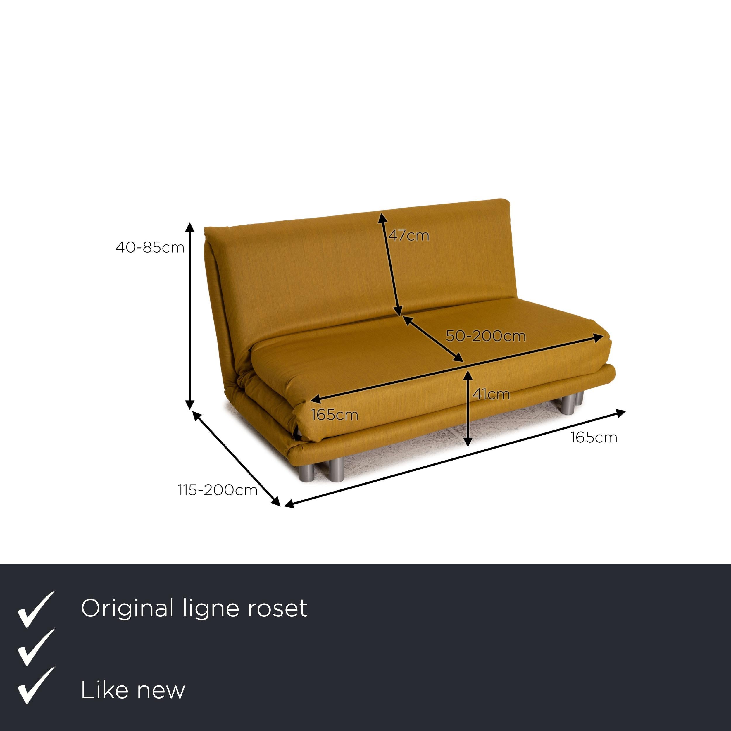 We present to you a Ligne Roset Multy two-seater couch sofa bed function new cover.

Product measurements in centimeters:

depth: 115
width: 165
height: 40
seat height: 41
seat depth: 50
seat width: 165
back height: 47.


 