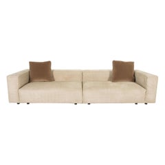 Ligne Roset Nils Fabric Sofa Cream Four-Seater Couch