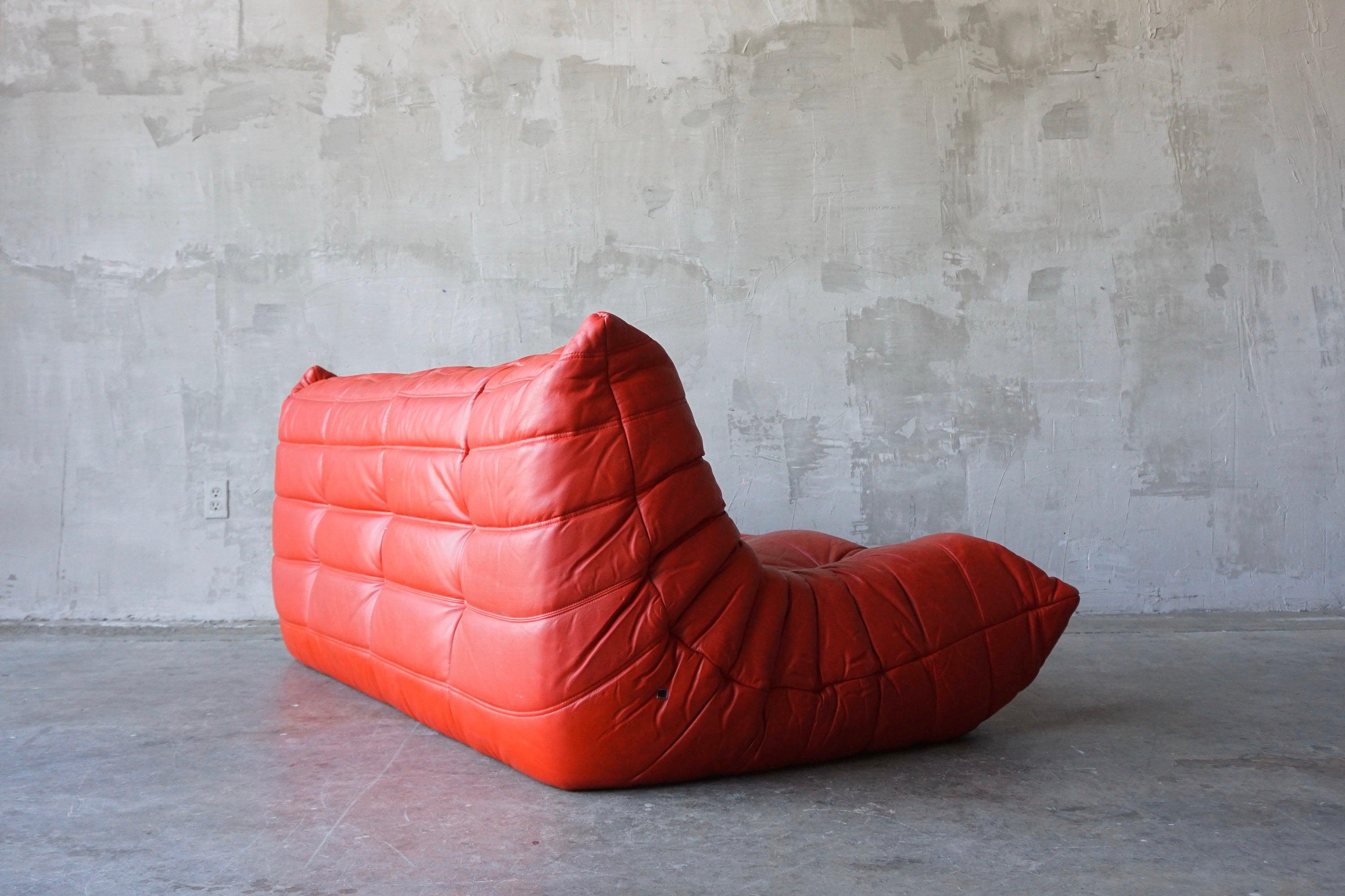 Ligne Roset Original Leather 'Togo' Sofa 2