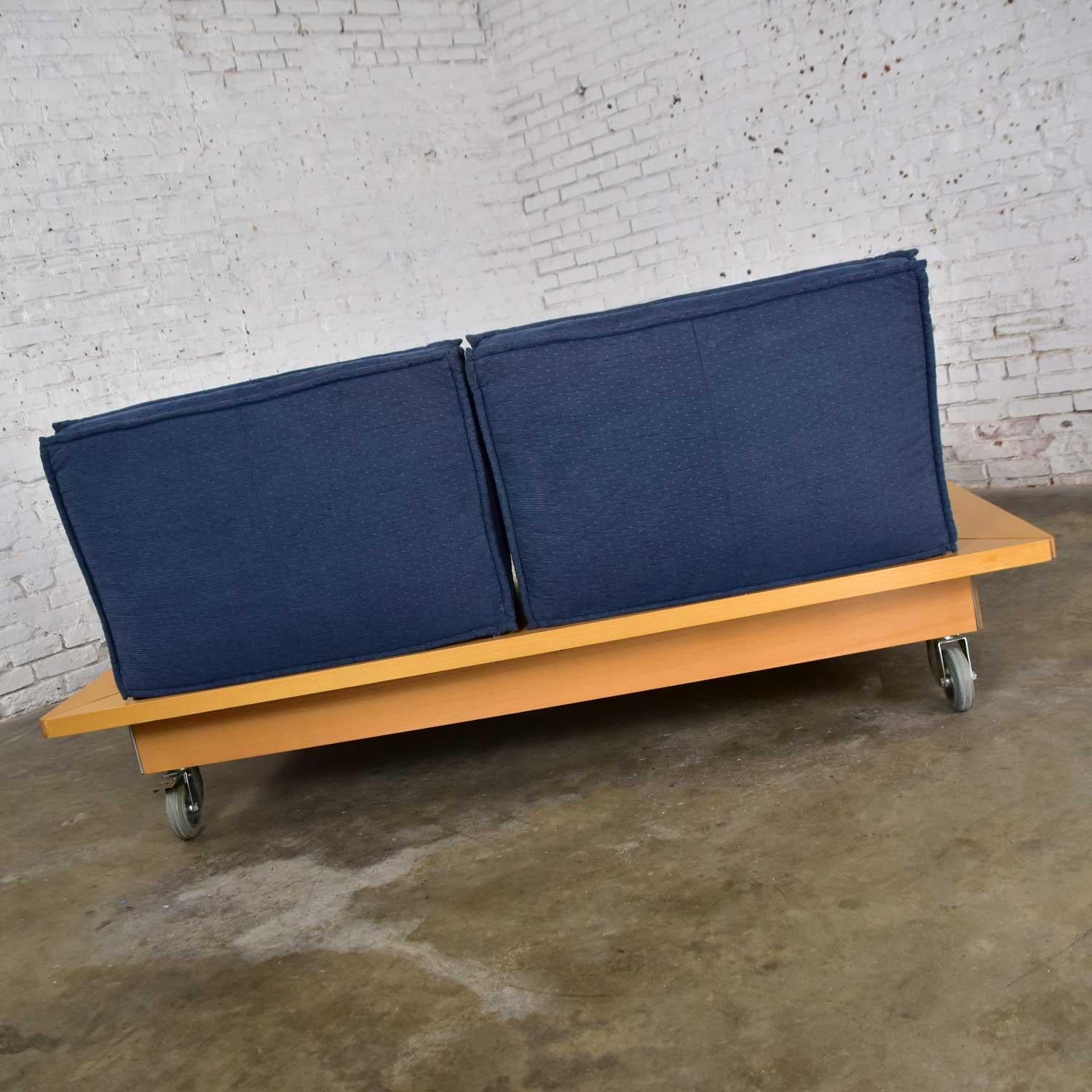 Post-Modern Ligne Roset Parallele Postmodern Platform Bed Attributed to Peter Maly