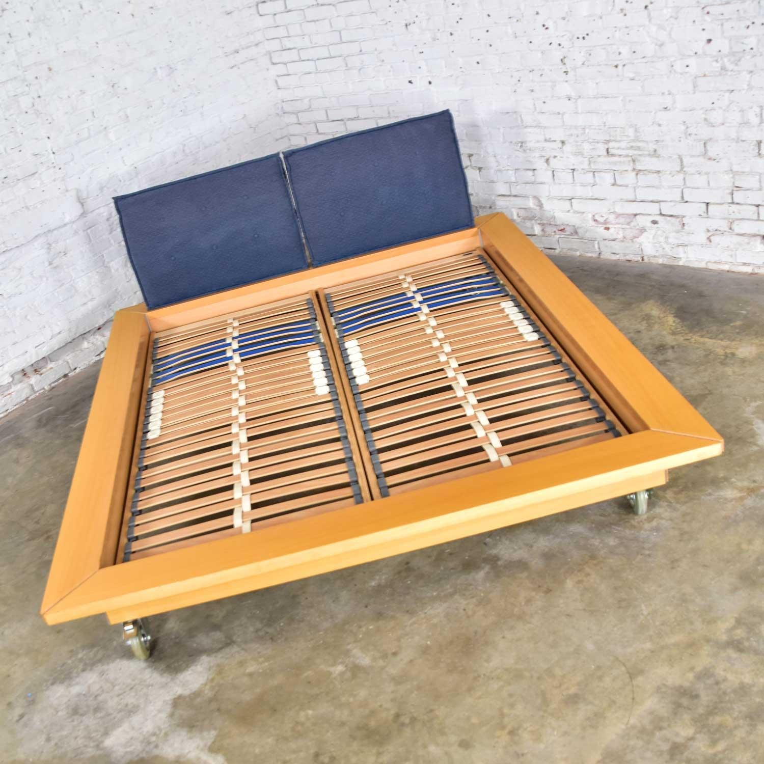French Ligne Roset Parallele Postmodern Platform Bed Attributed to Peter Maly