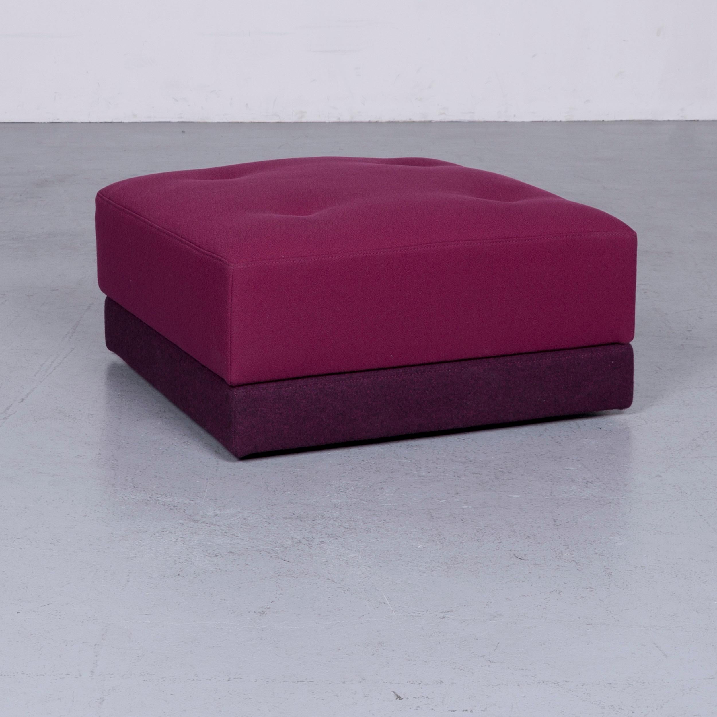 Ligne Roset Patchwork Designer Fabric Corner Sofa Purple Couch For Sale 5