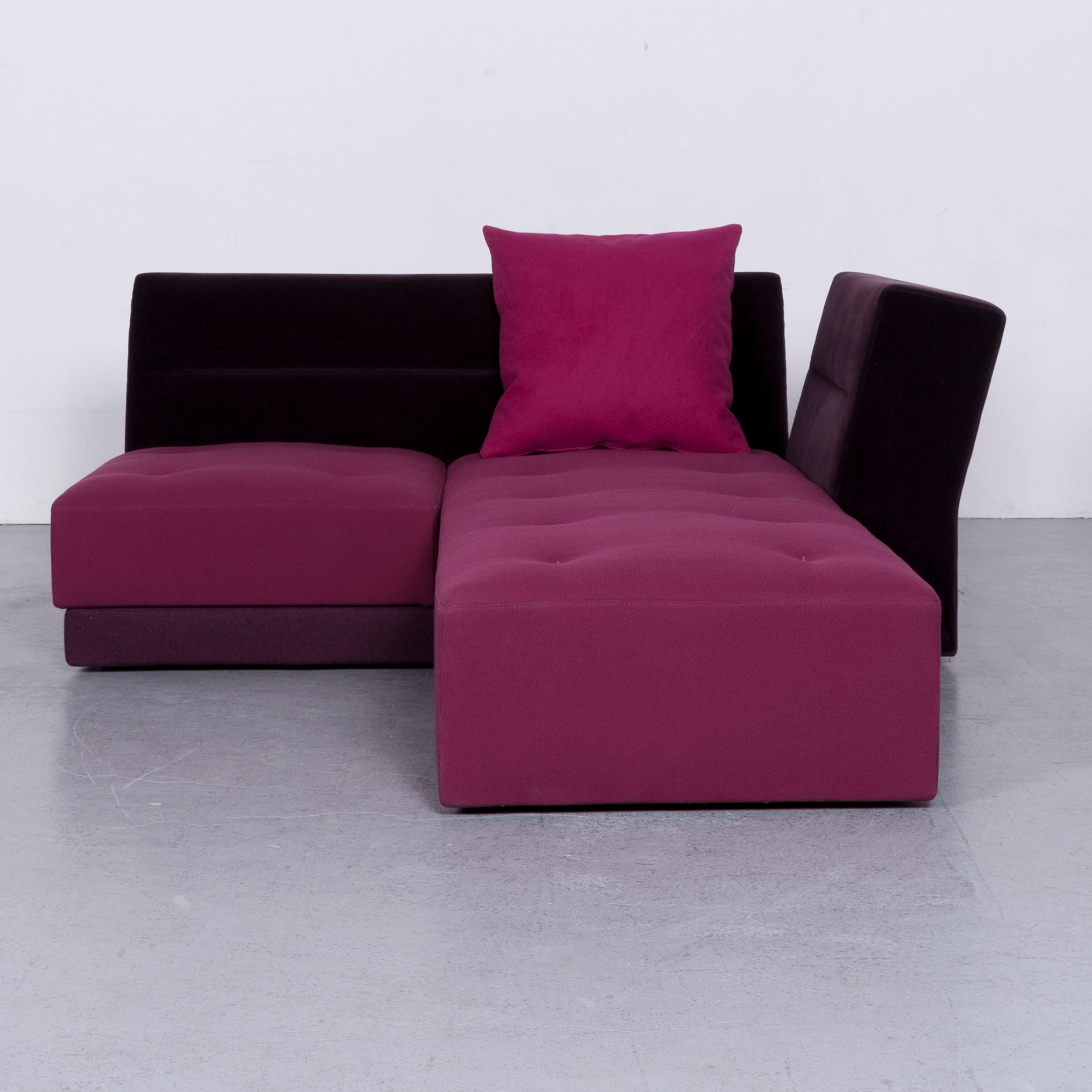purple corner sofa