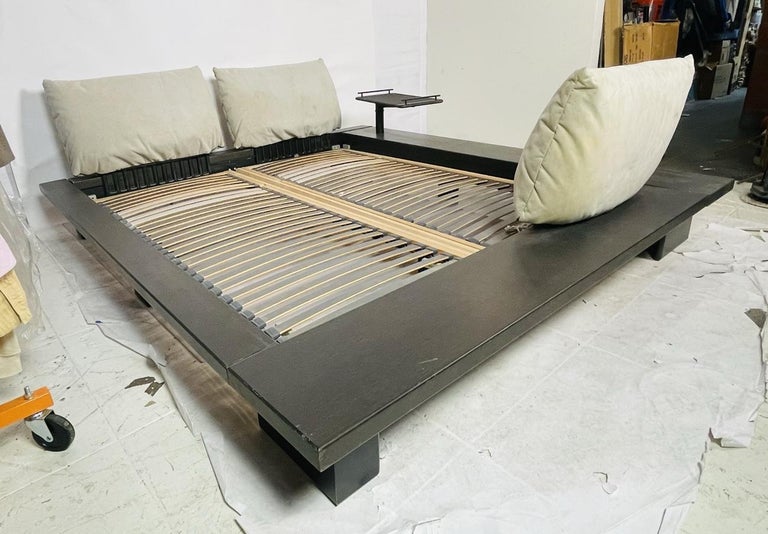Ligne Roset Peter Maly Modern Wood European Queen Size Platform Bed For  Sale at 1stDibs