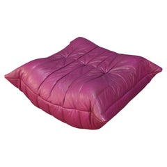 Ligne Roset Pink Togo Ottoman by Michel Ducaroy