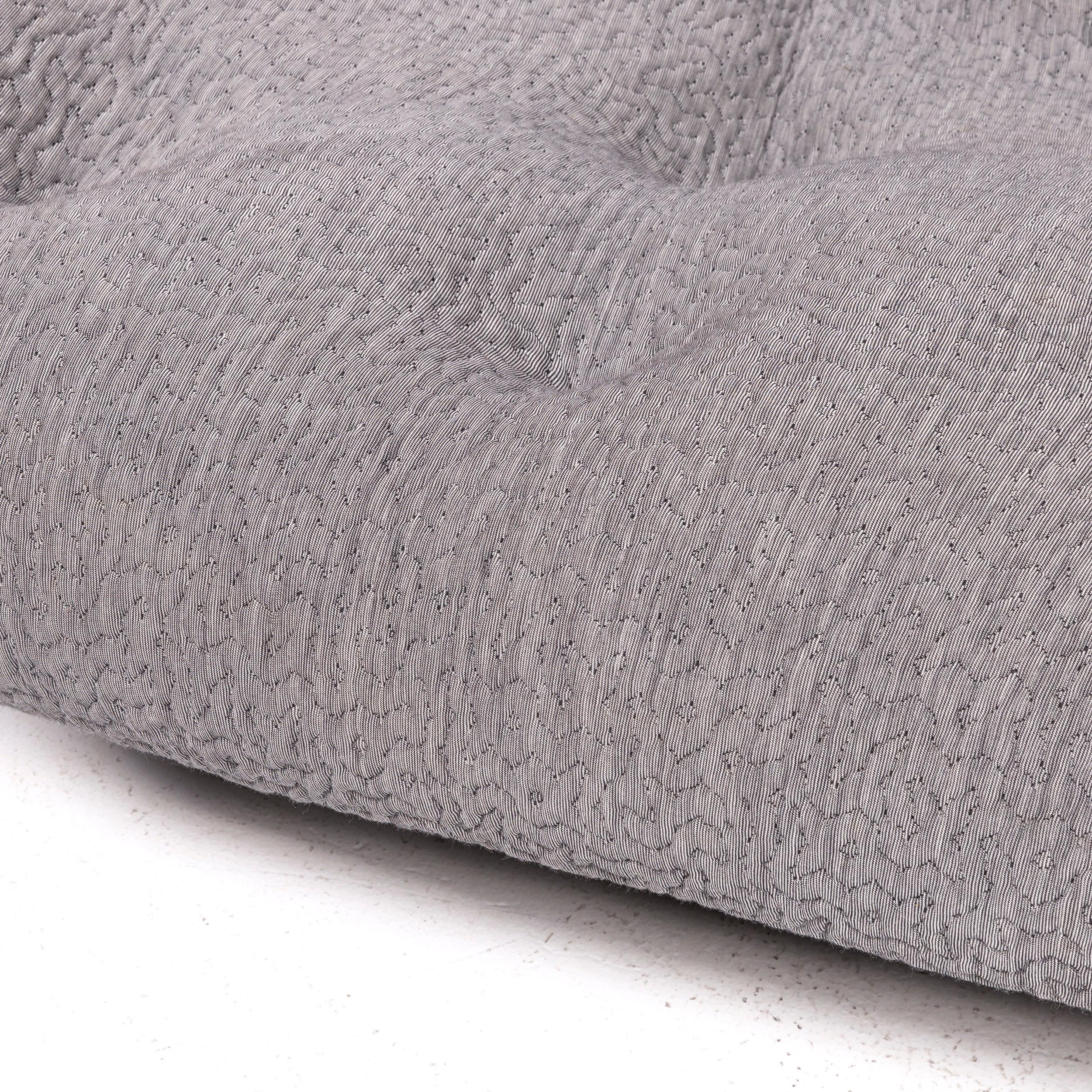 Contemporary Ligne Roset Ploum Designer Fabric Sofa Gray Erwan & Ronan Bouroullec For Sale