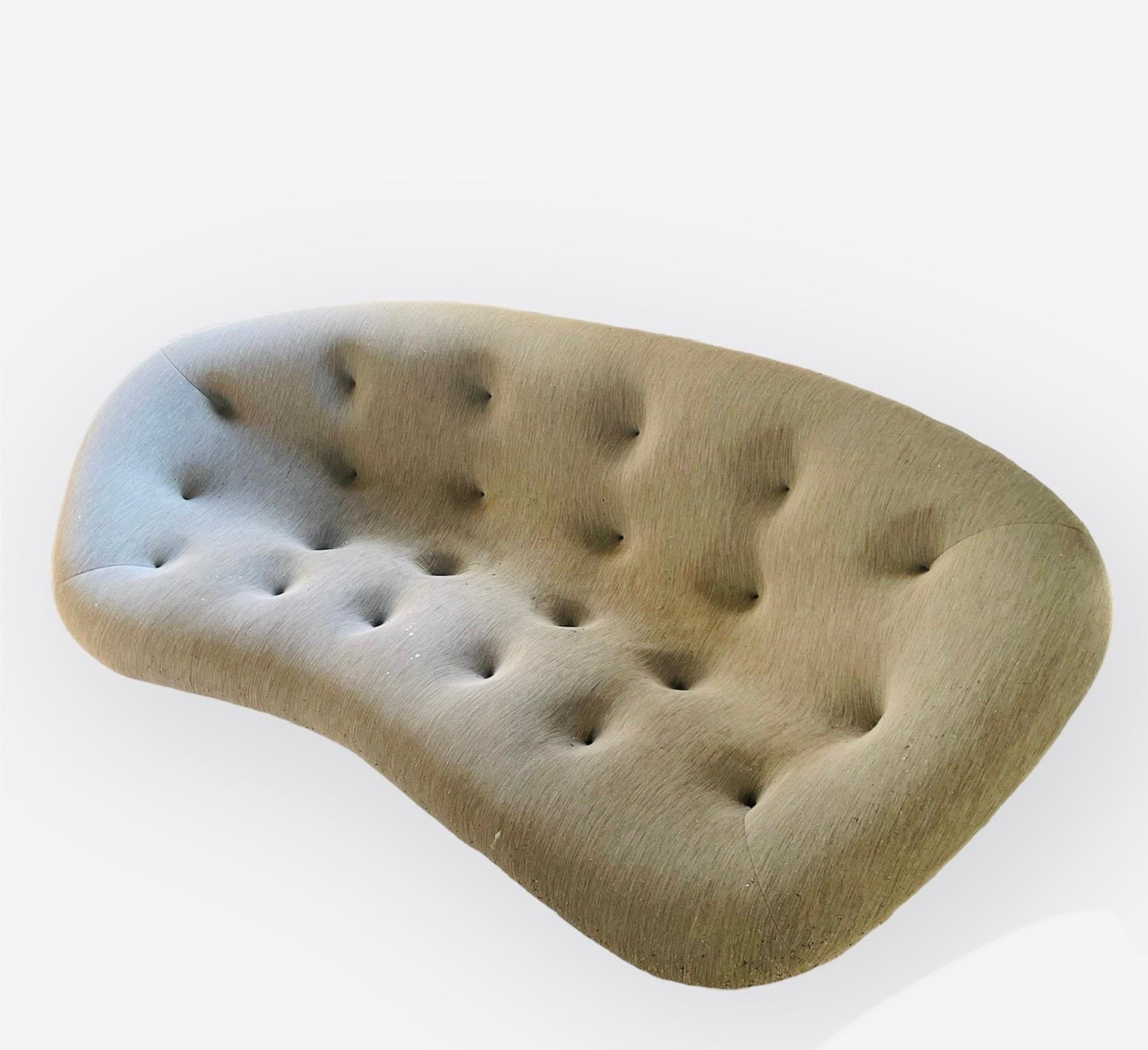 French Ligne Roset 'Ploum' Three-Seater Sofa in Grey by Ronan and Erwan Bouroullec For Sale