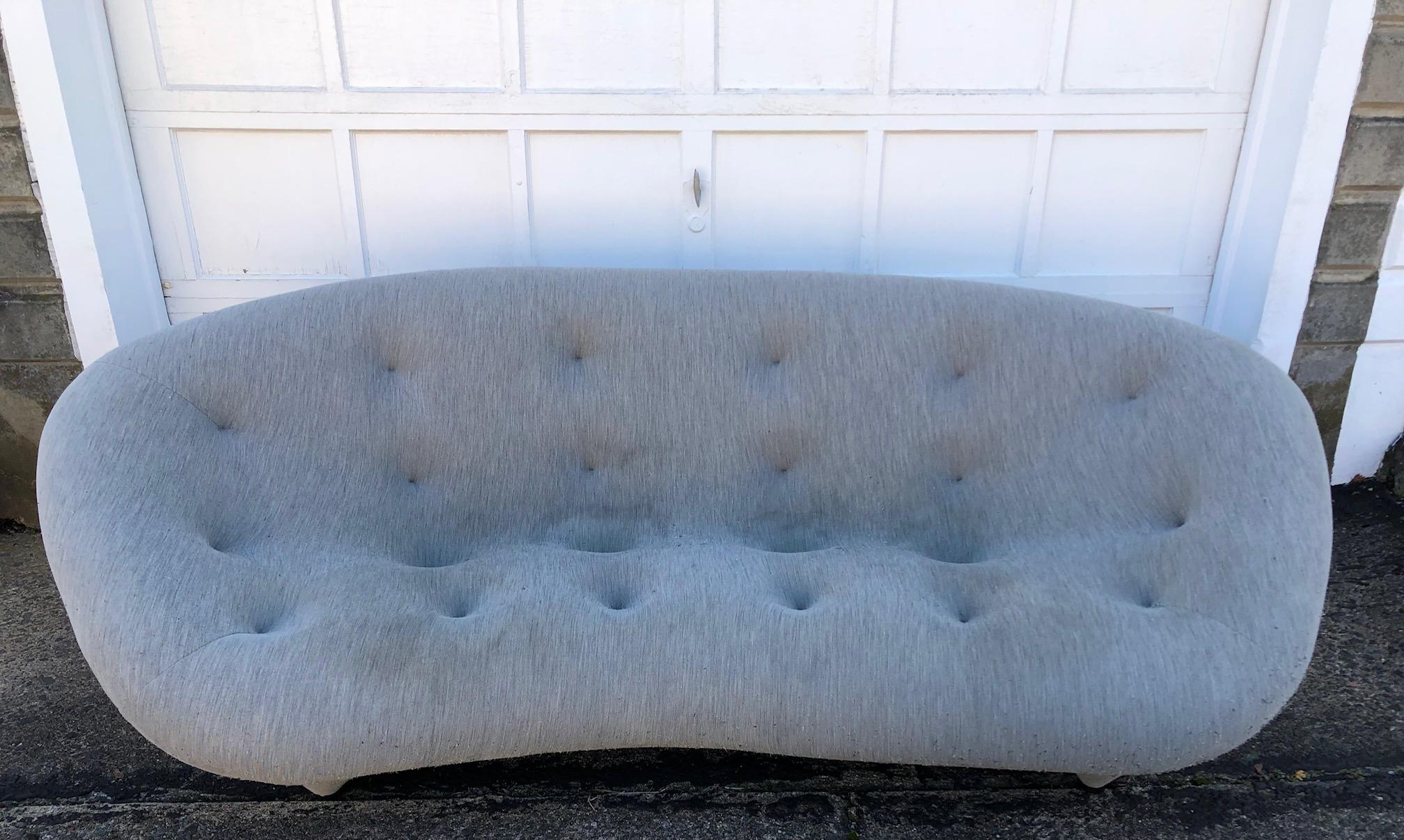 20th Century Ligne Roset 'Ploum' Three-Seater Sofa in Grey by Ronan and Erwan Bouroullec