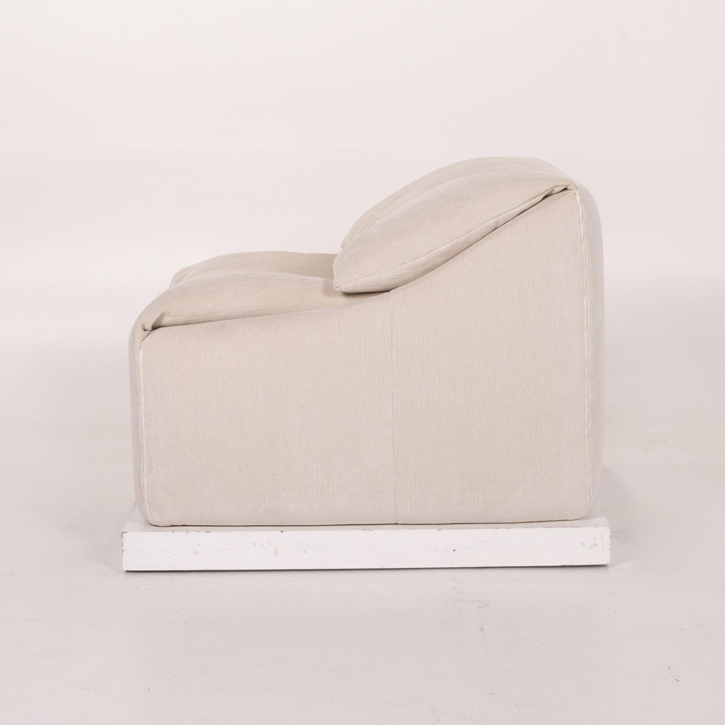Ligne Roset Plumy Fabric Armchair Cream 5