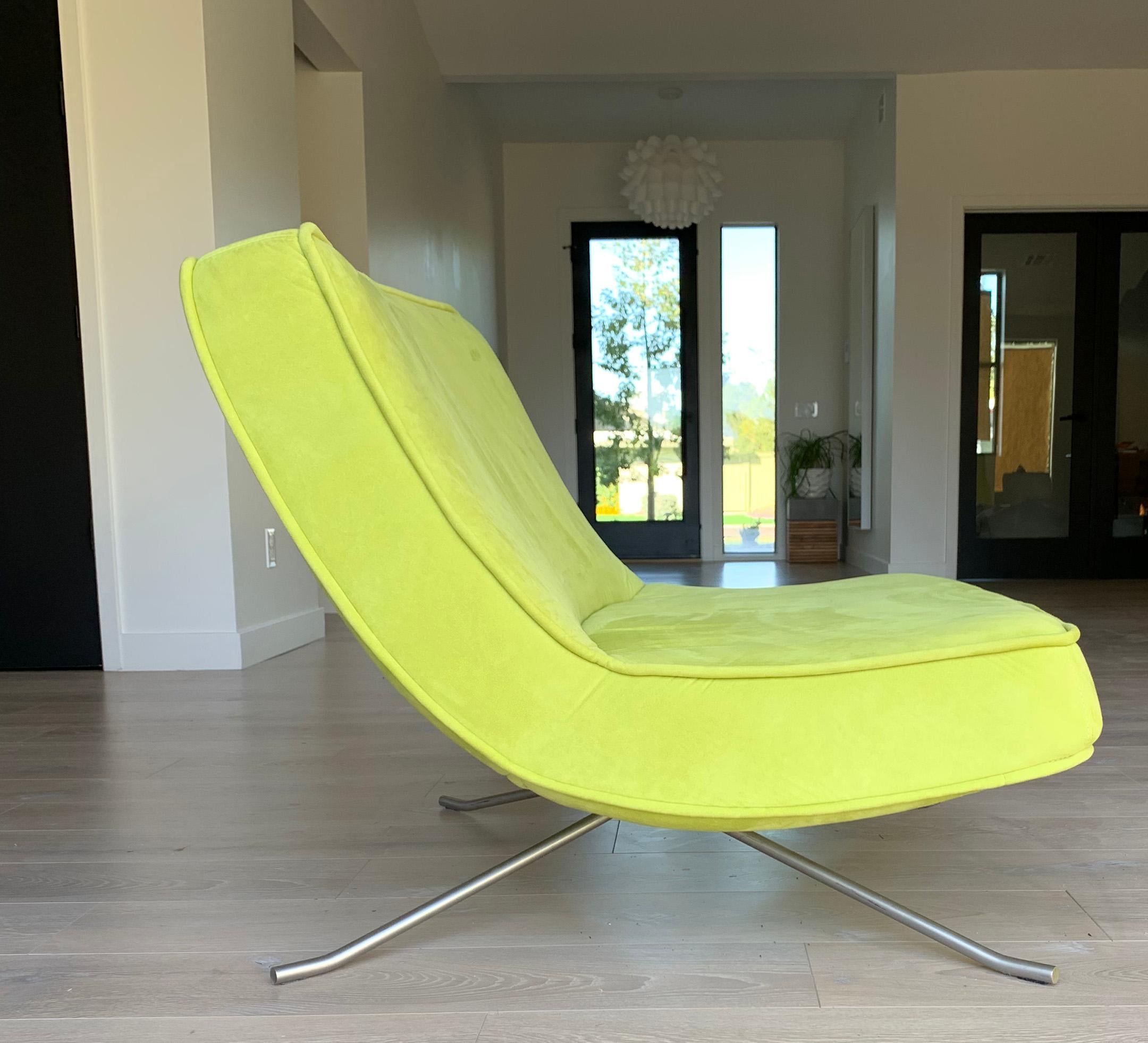 Modern Ligne Roset Pop Chair and Ottoman by Christian Werner