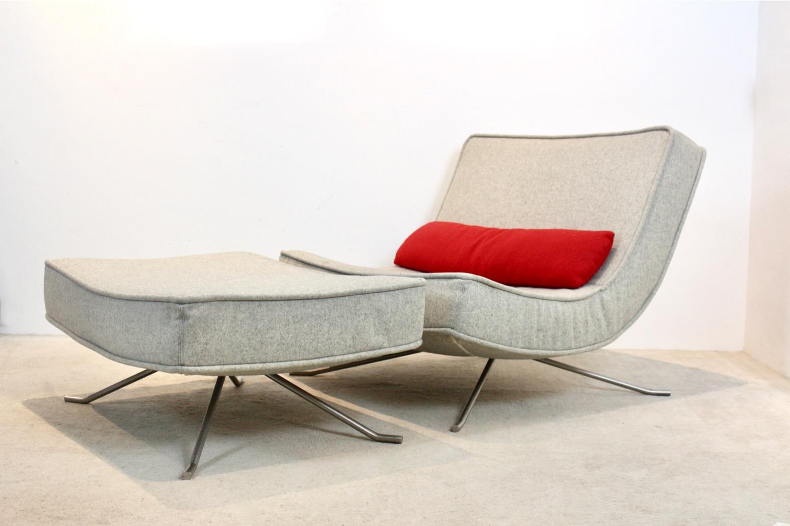 20th Century Ligne Roset ‘Pop’ Easy Lounge Chair and Ottoman by Christian Werner