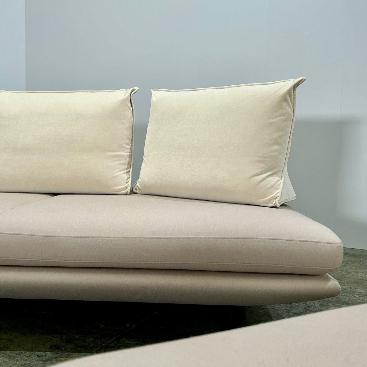 Ligne Roset Prado Sofa and Ottomans by Christian Werner, Set of Three For Sale 3