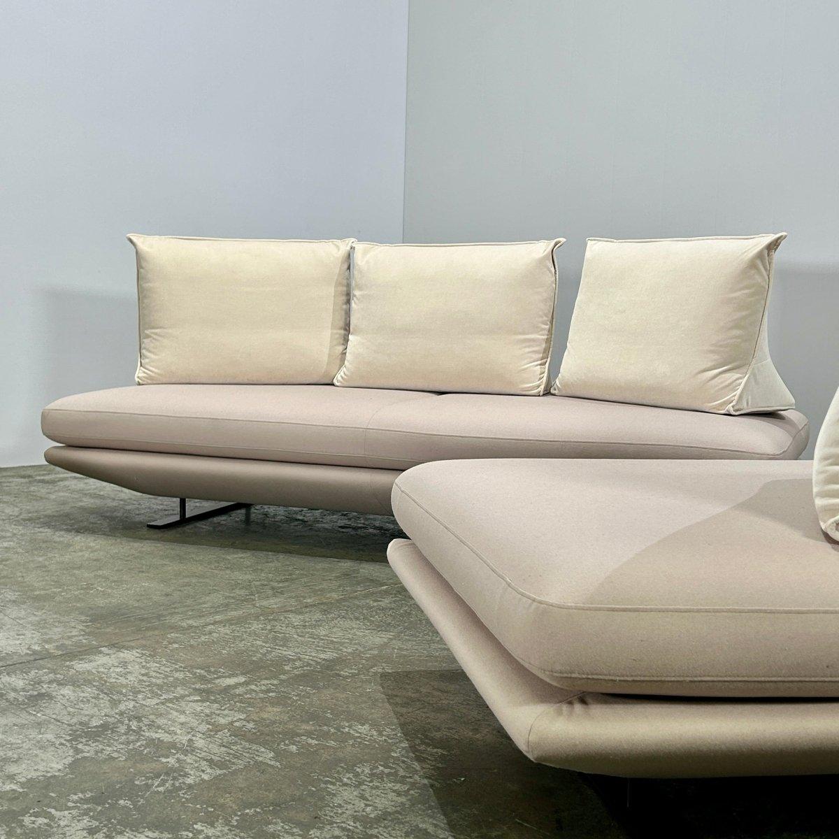 Ligne Roset Prado Sofa and Ottomans by Christian Werner, Set of Three For Sale 6