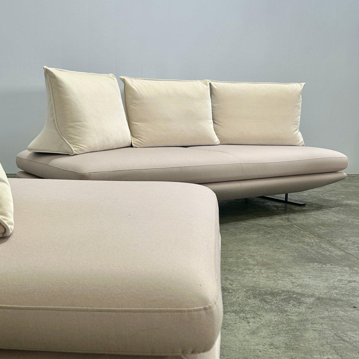 Ligne Roset Prado Sofa and Ottomans by Christian Werner, Set of Three For Sale 7