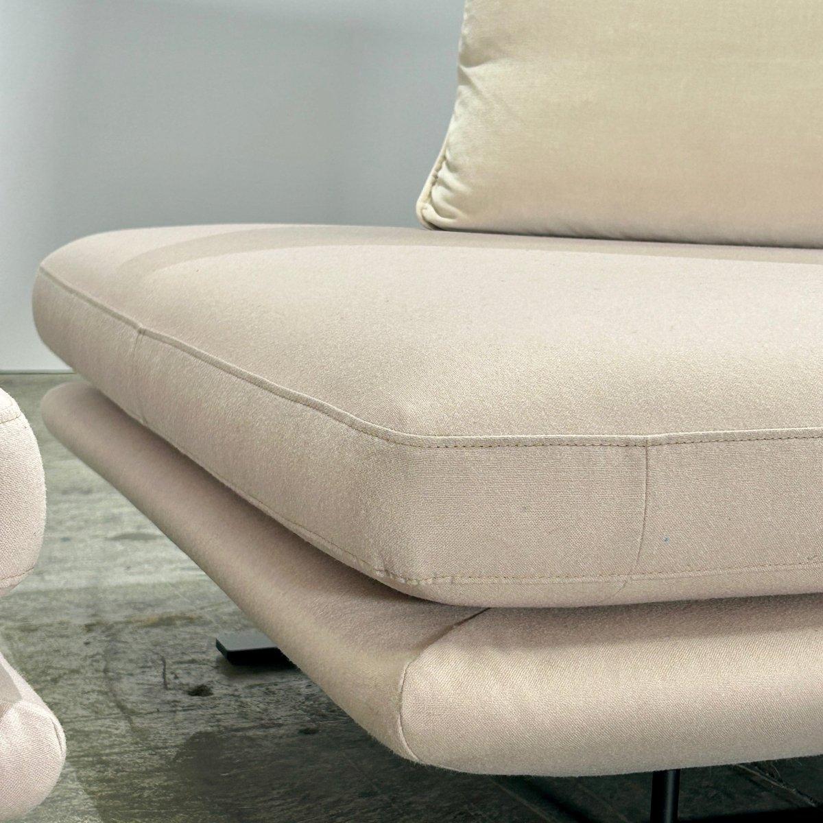 French Ligne Roset Prado Sofa and Ottomans by Christian Werner, Set of Three For Sale