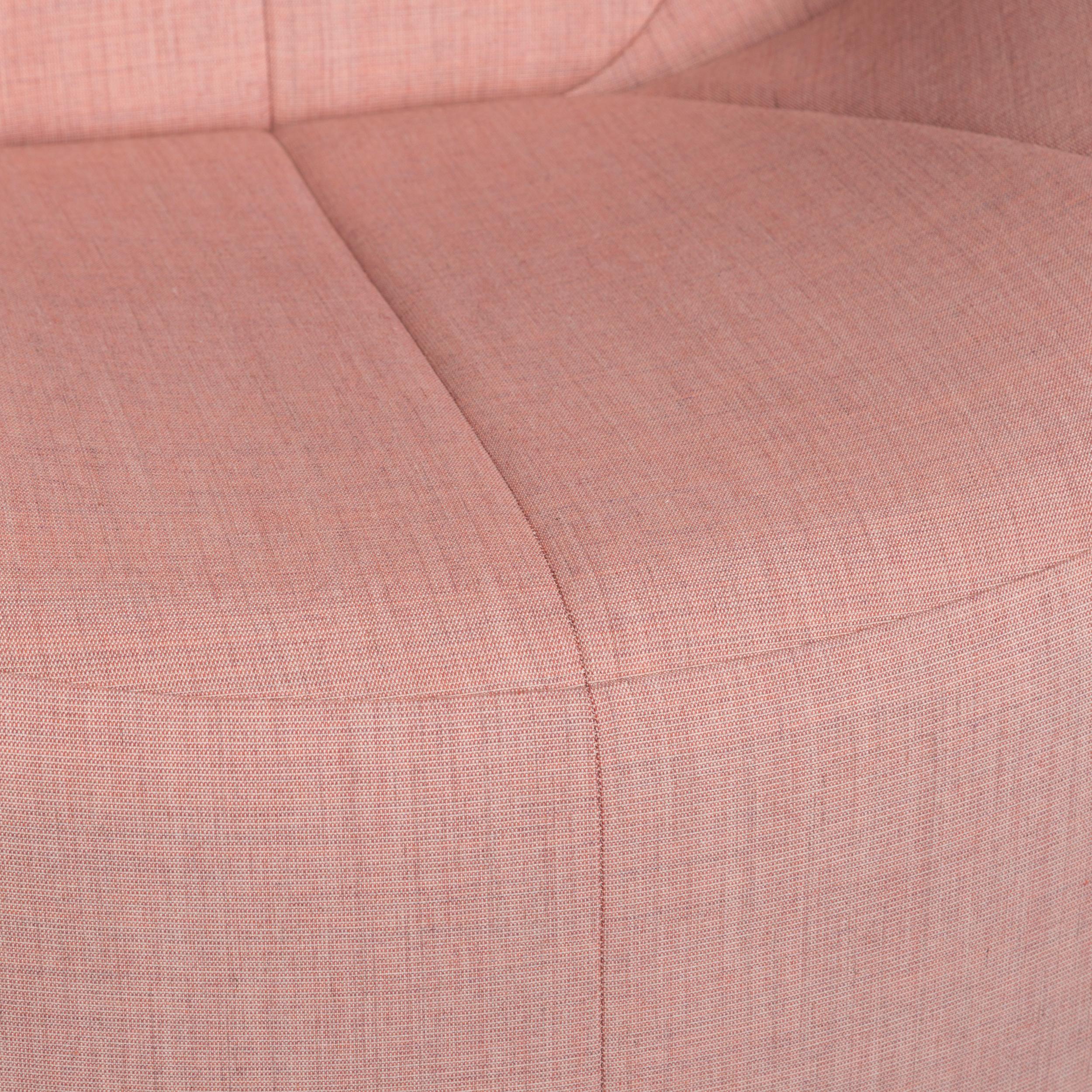 We bring to you a Ligne Roset pumpkin fabric armchair rosé Pierre Paulin.

 

 Product measurements in centimeters:
 

Depth 85
Width 105
Height 70
Seat-height 37
Rest-height 52
Seat-depth 51
Seat-width 48
Back-height 36.