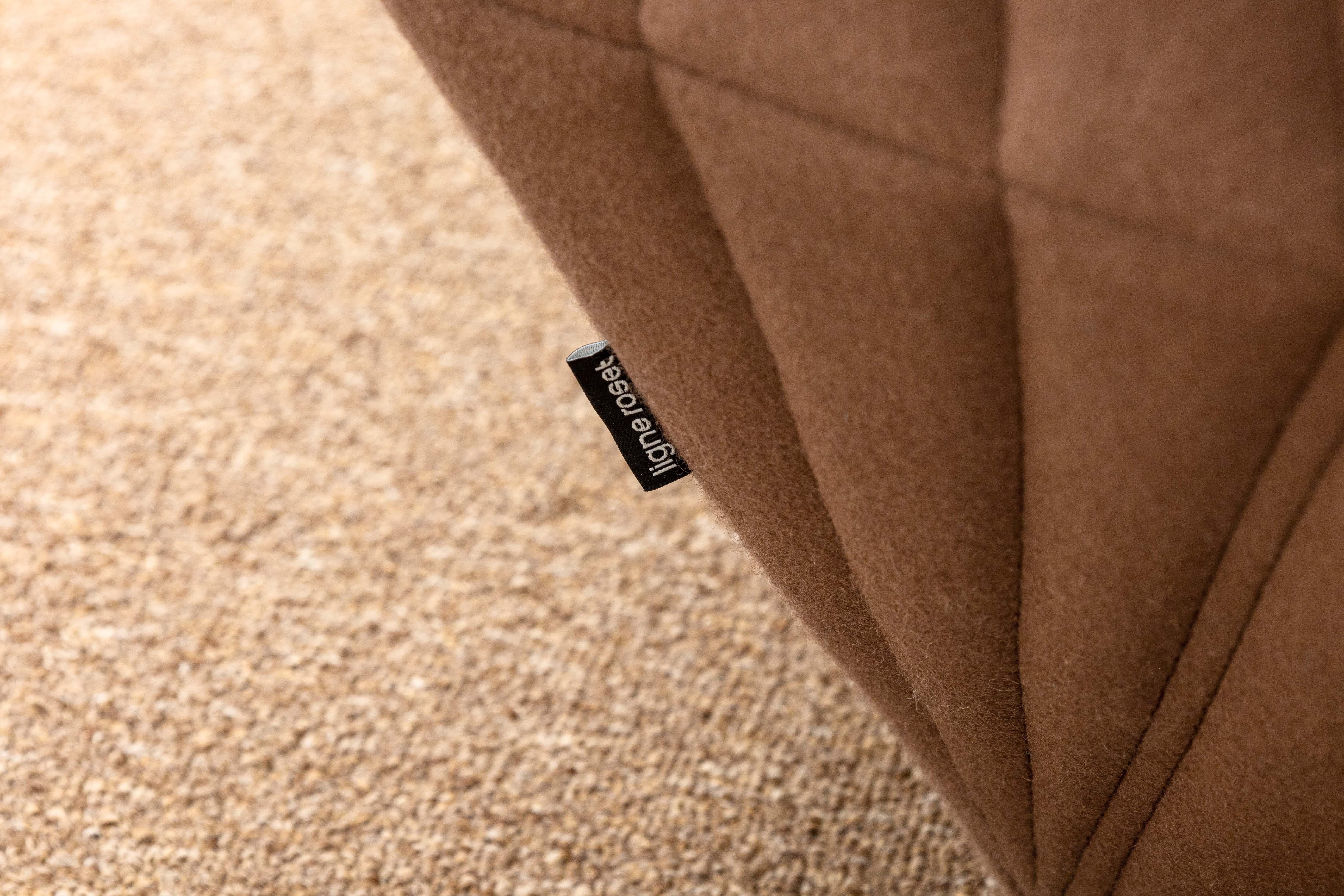 Ligne Roset R&E Bouroullec Facett Contemporary Modern Brown Loveseat Sofa 9
