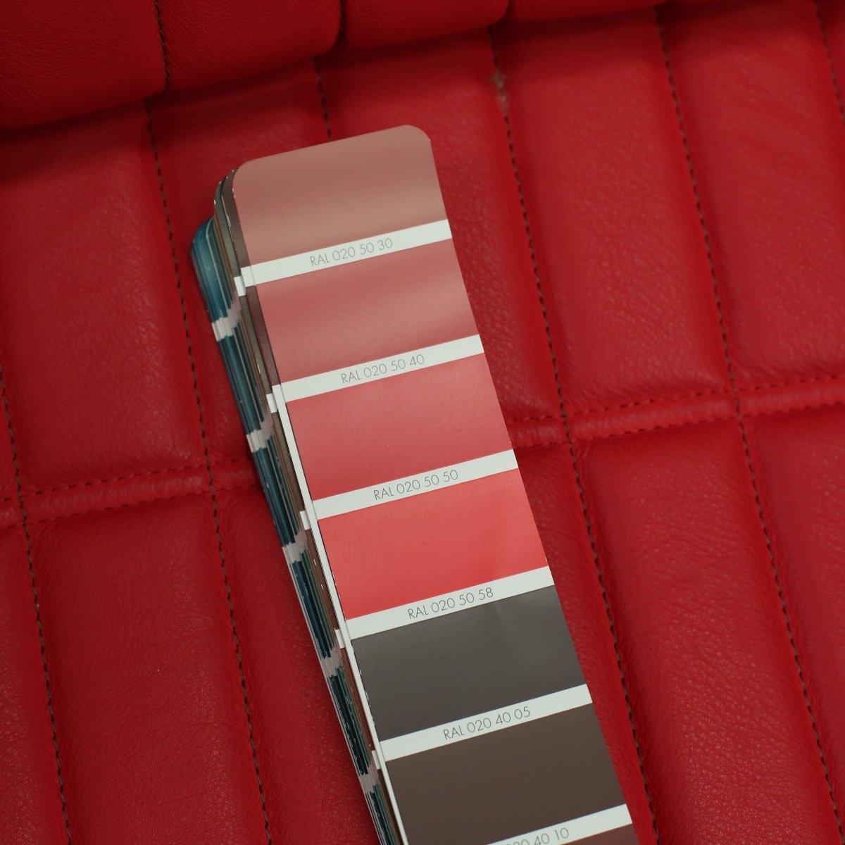 Modern Ligne Roset Red Facett Armchair by R. & E. Bouroullec For Sale