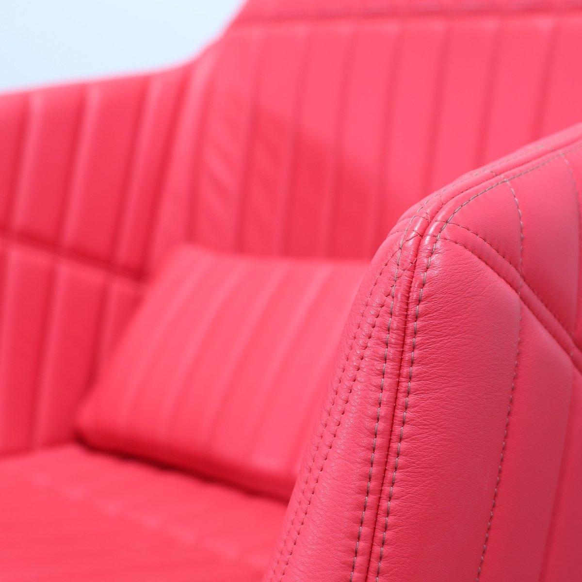 Contemporary Ligne Roset Red Facett Armchair by R. & E. Bouroullec For Sale