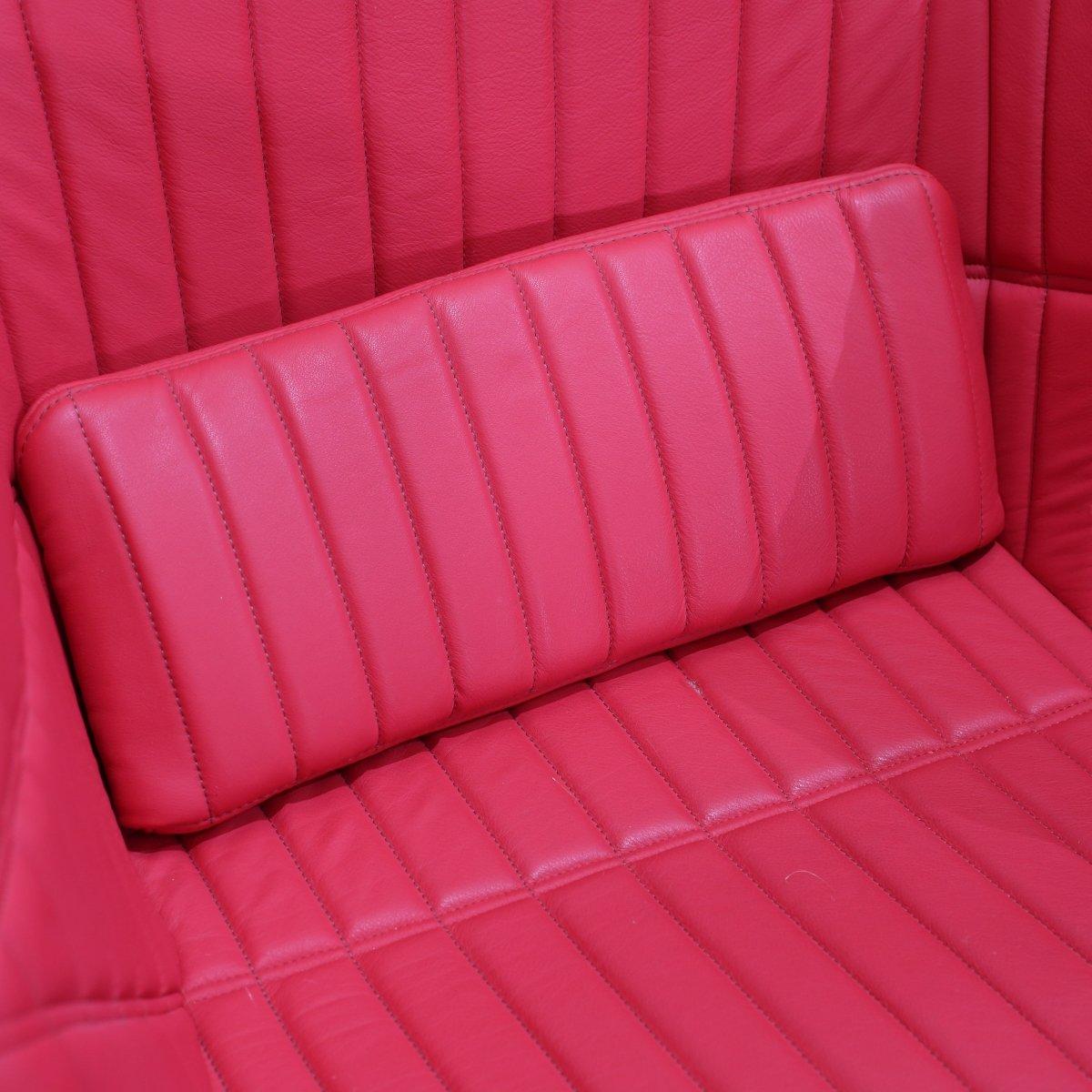Ligne Roset Red Facett Armchair by R. & E. Bouroullec For Sale 1