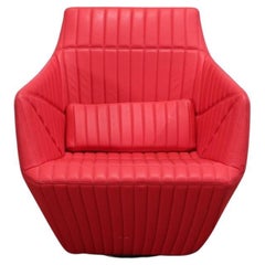 Ligne Roset Red Facett Armchair by R. & E. Bouroullec