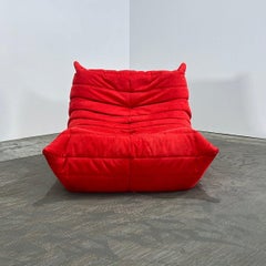 Ligne Roset Red Togo Fireside Chair by Michel Ducaroy